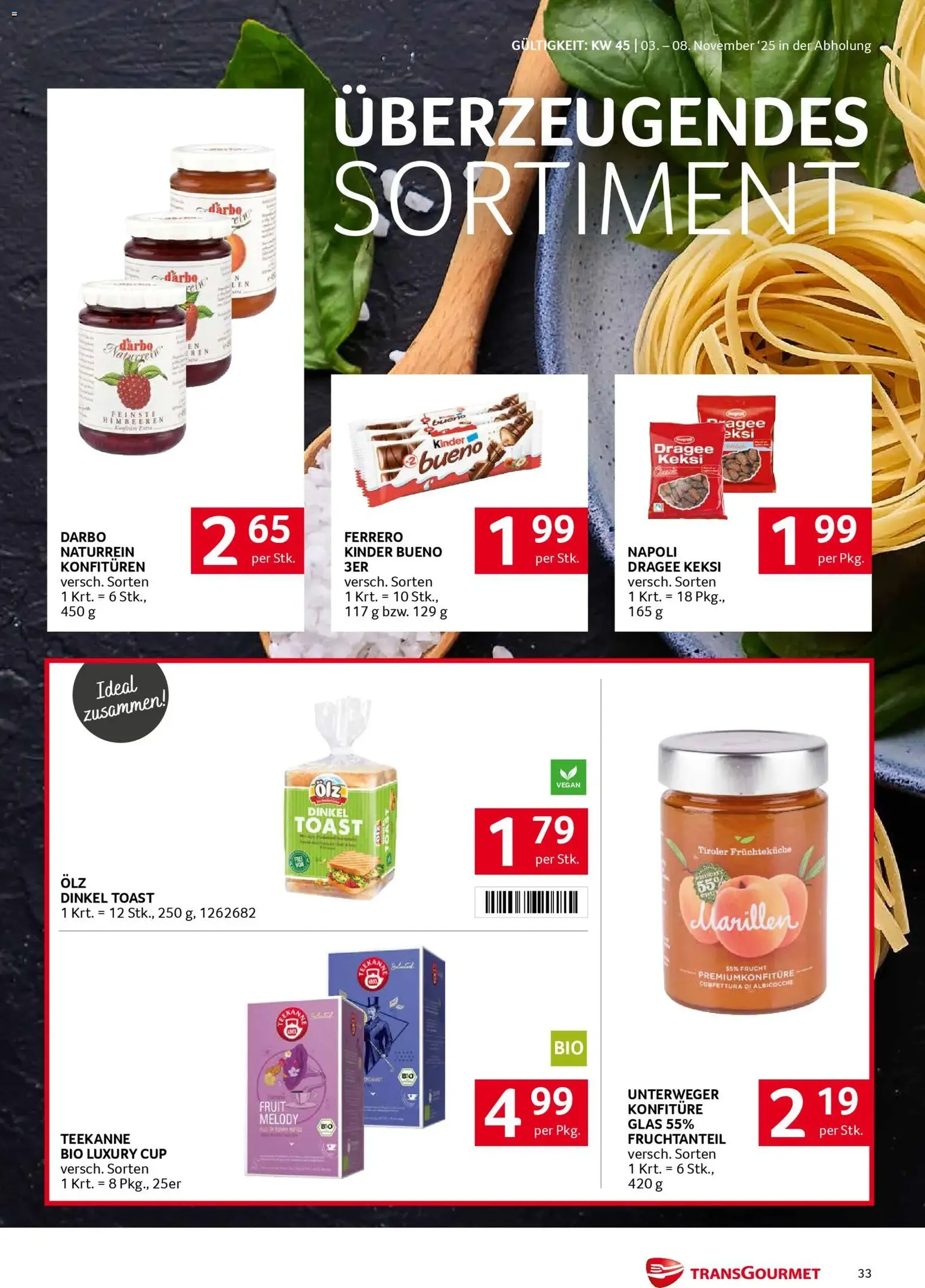 Transgourmet Flugblatt - Gültiger Prospekt ab 03.11.2025, Seite 33 von insgesamt 36