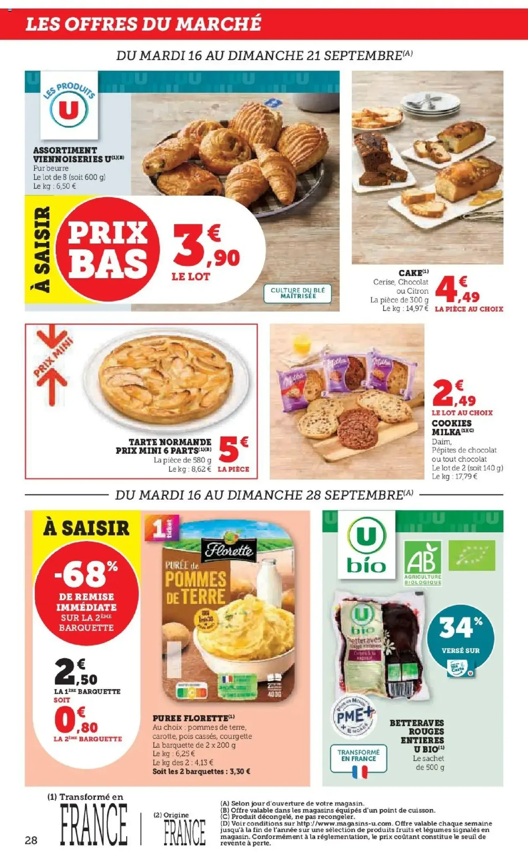 U Express catalogue 50 ans Magasins U - brochure valable à partir du 16/09/2025, page 28 sur 32