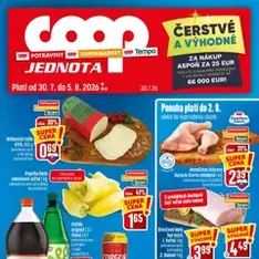 COOP Jednota leták - náhľad letáku platný od 30.07.2026