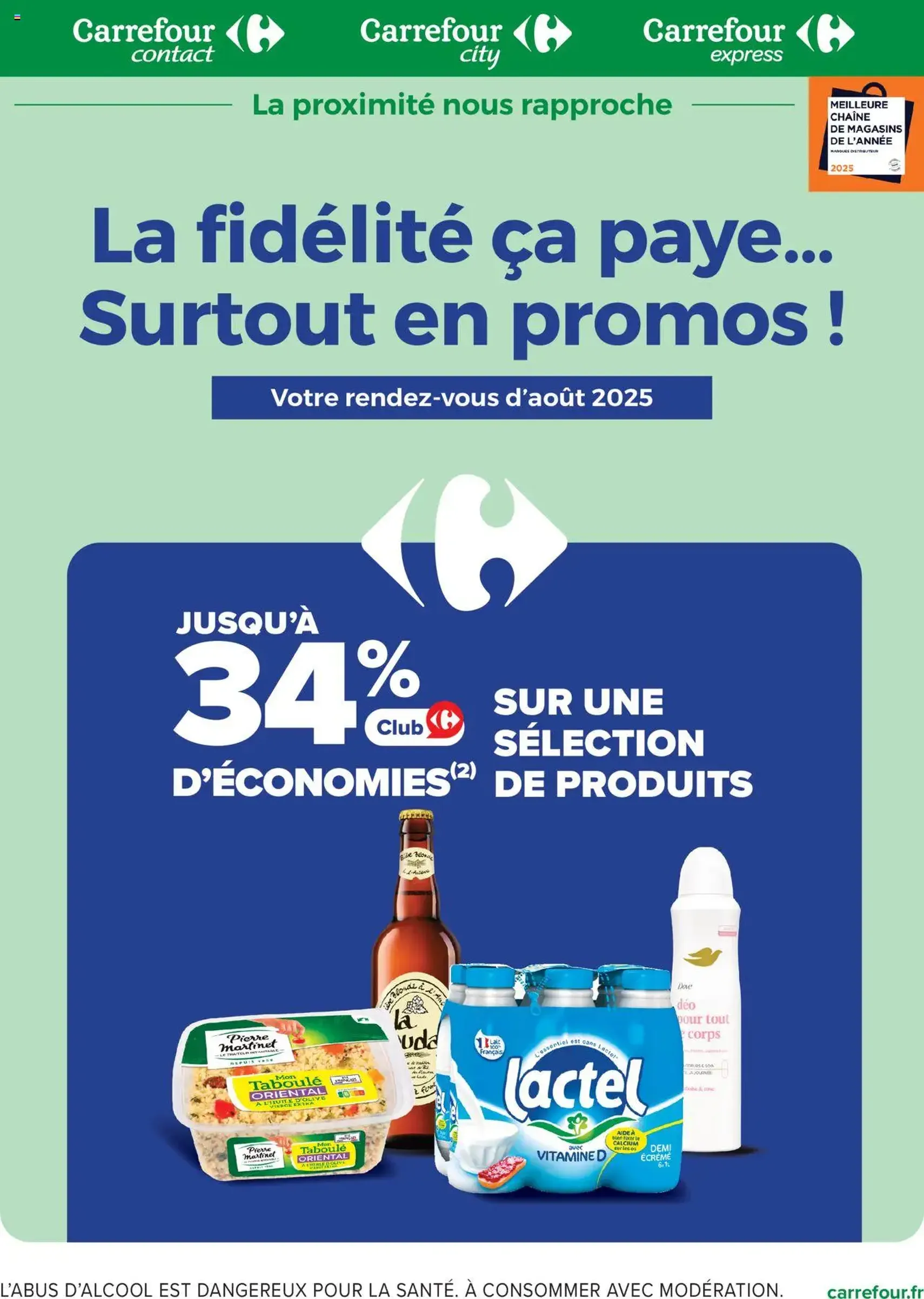 Carrefour contact catalogue : La fidélité, ça paye - brochure valable à partir du 01/08/2025, page 1 sur 12 Carrefour contact catalogue : La fidélité, ça paye - brochure valable à partir du 01/08/2025, page 1 sur 12