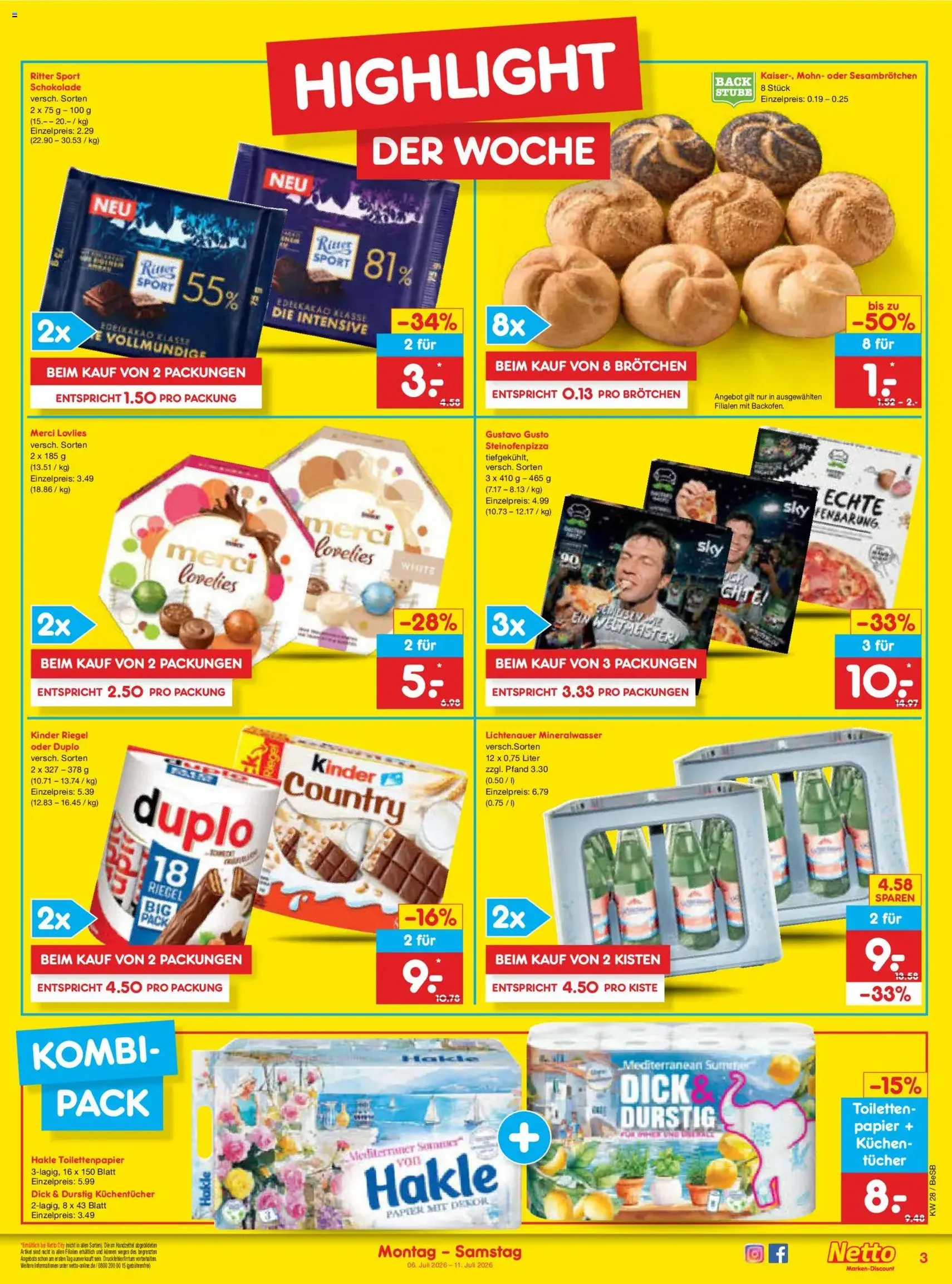 Netto Marken-Discount Prospekt - Gültiger Prospekt ab 06.07.2026, Seite 3 von insgesamt 45