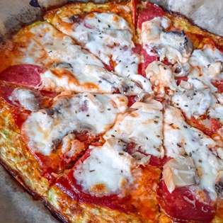 Previsualización de la receta Pizza de calabacín