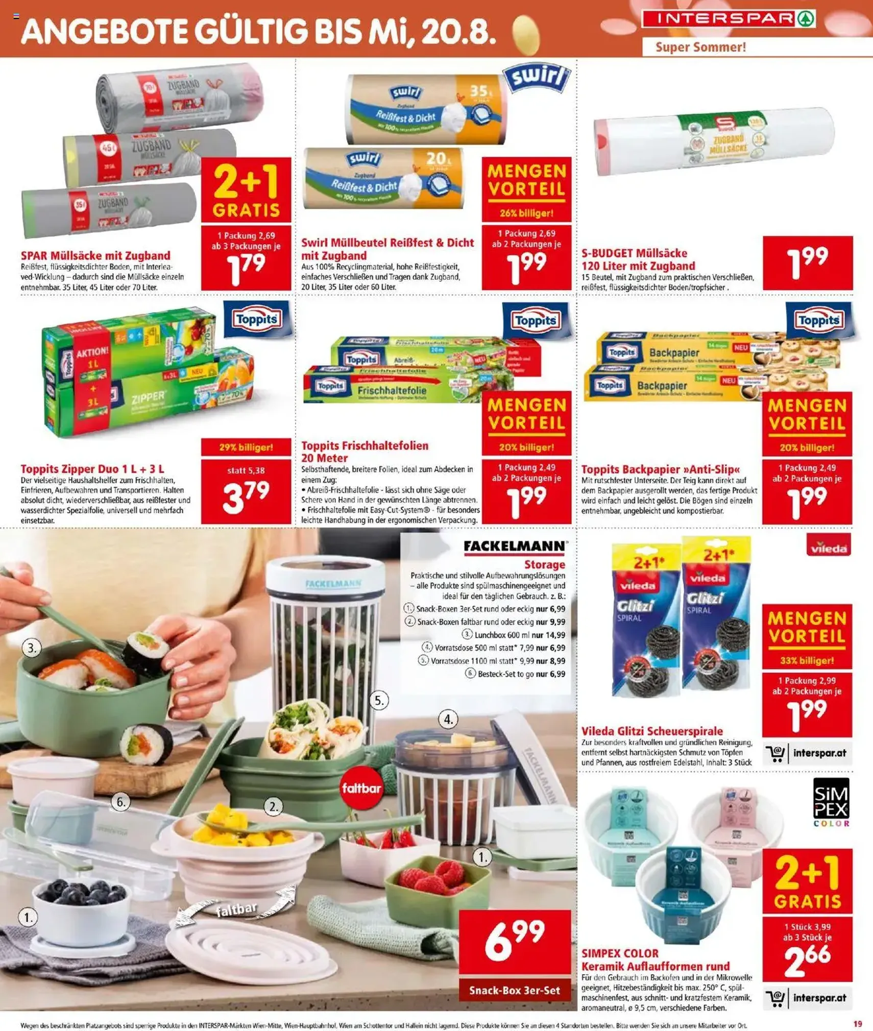 Interspar Flugblatt - Gültiger Prospekt ab 31.07.2025, Seite 19 von insgesamt 20