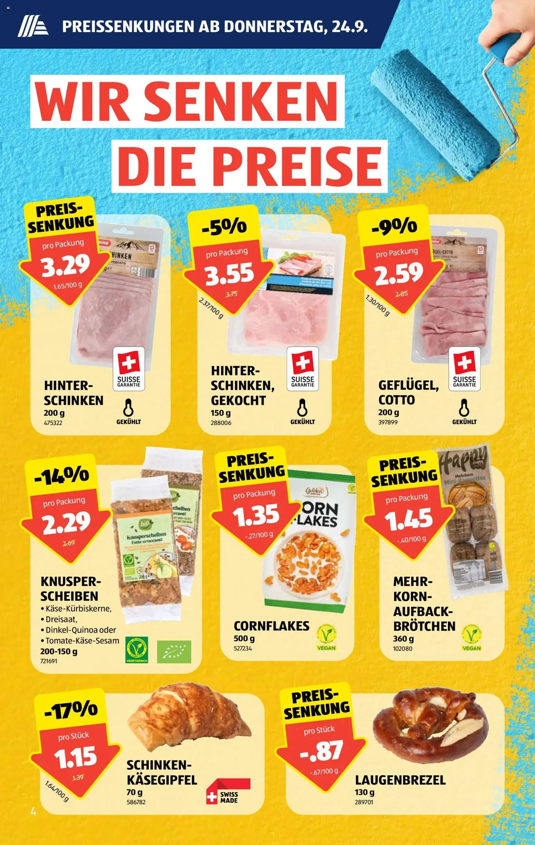 Aldi aktionen - Gültiger Prospekt ab 24.09.2026, Seite 4 von insgesamt 38