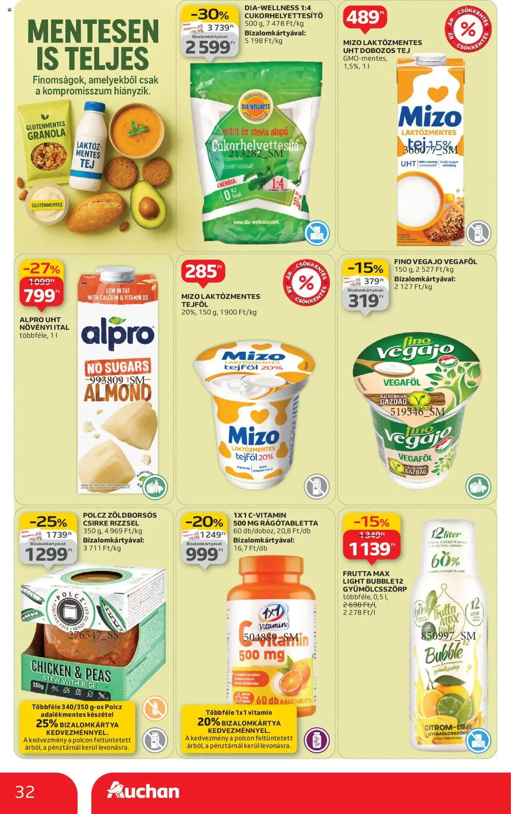 Auchan Akciós újság - 2025.10.09. érvényes szórólap 32 oldal 64 oldalból