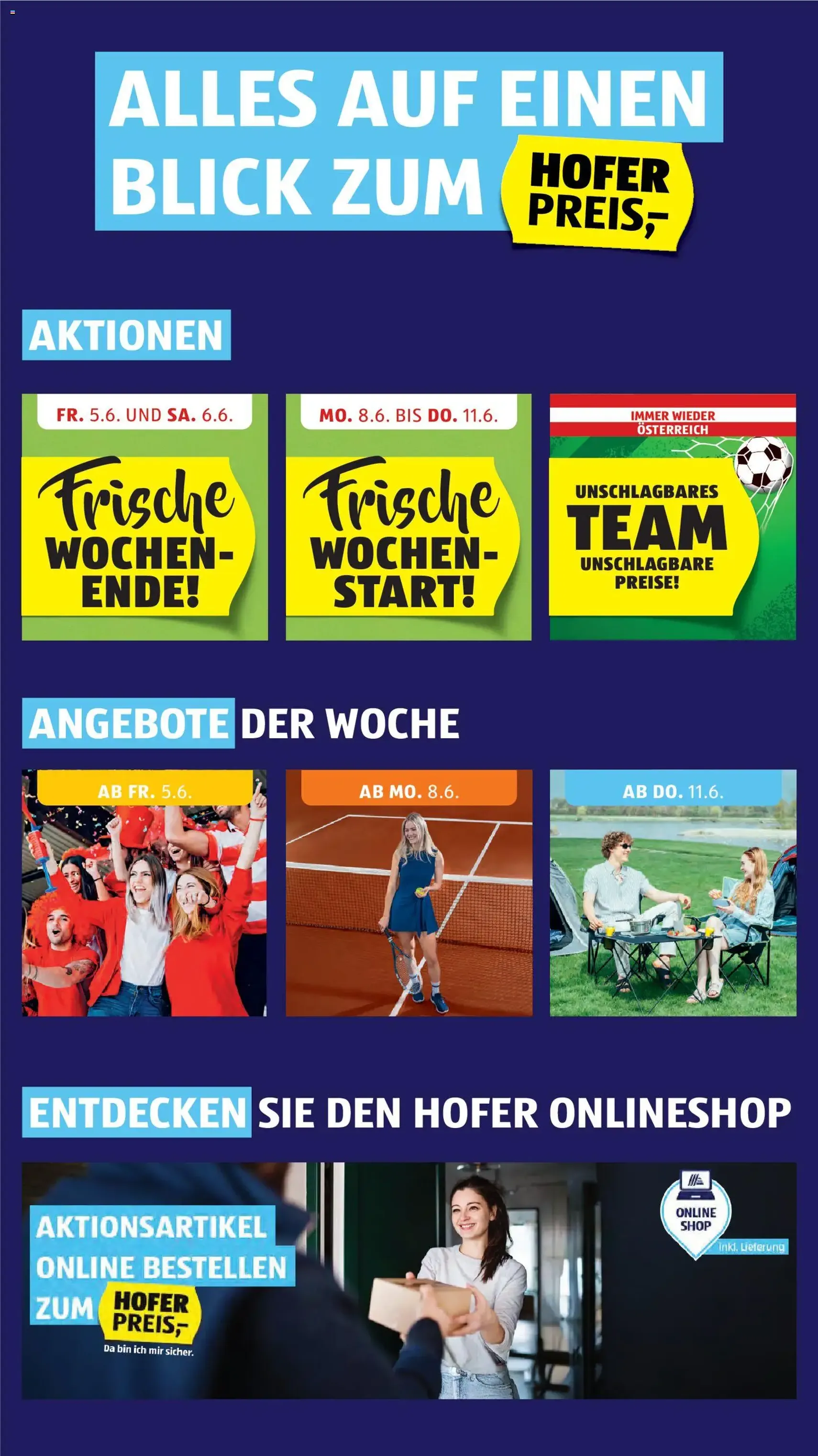 Hofer Flugblatt - Gültiger Prospekt ab 03.06.2026, Seite 2 von insgesamt 42