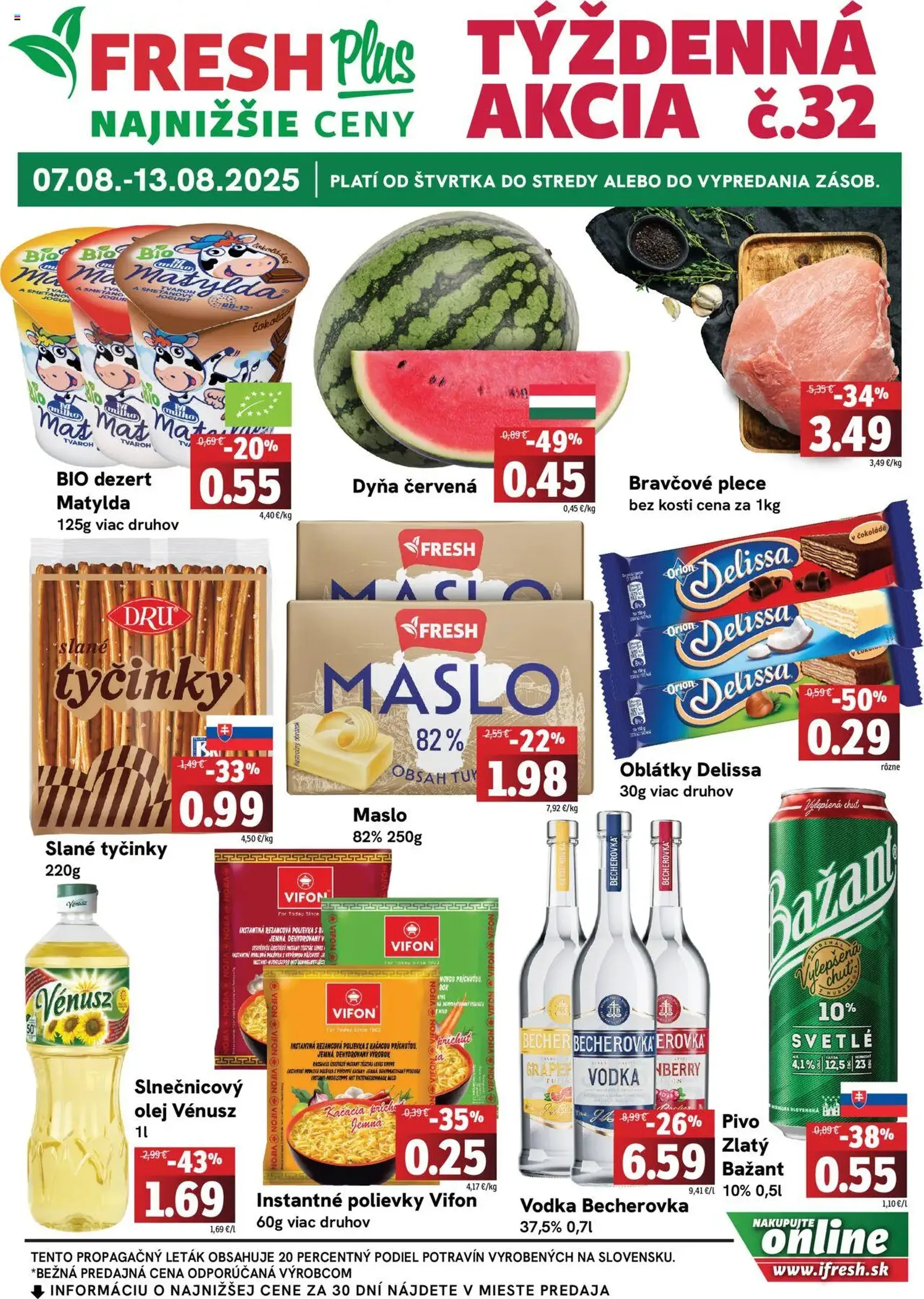 Fresh leták - platný leták od 07.08.2025 strana 1 z 4