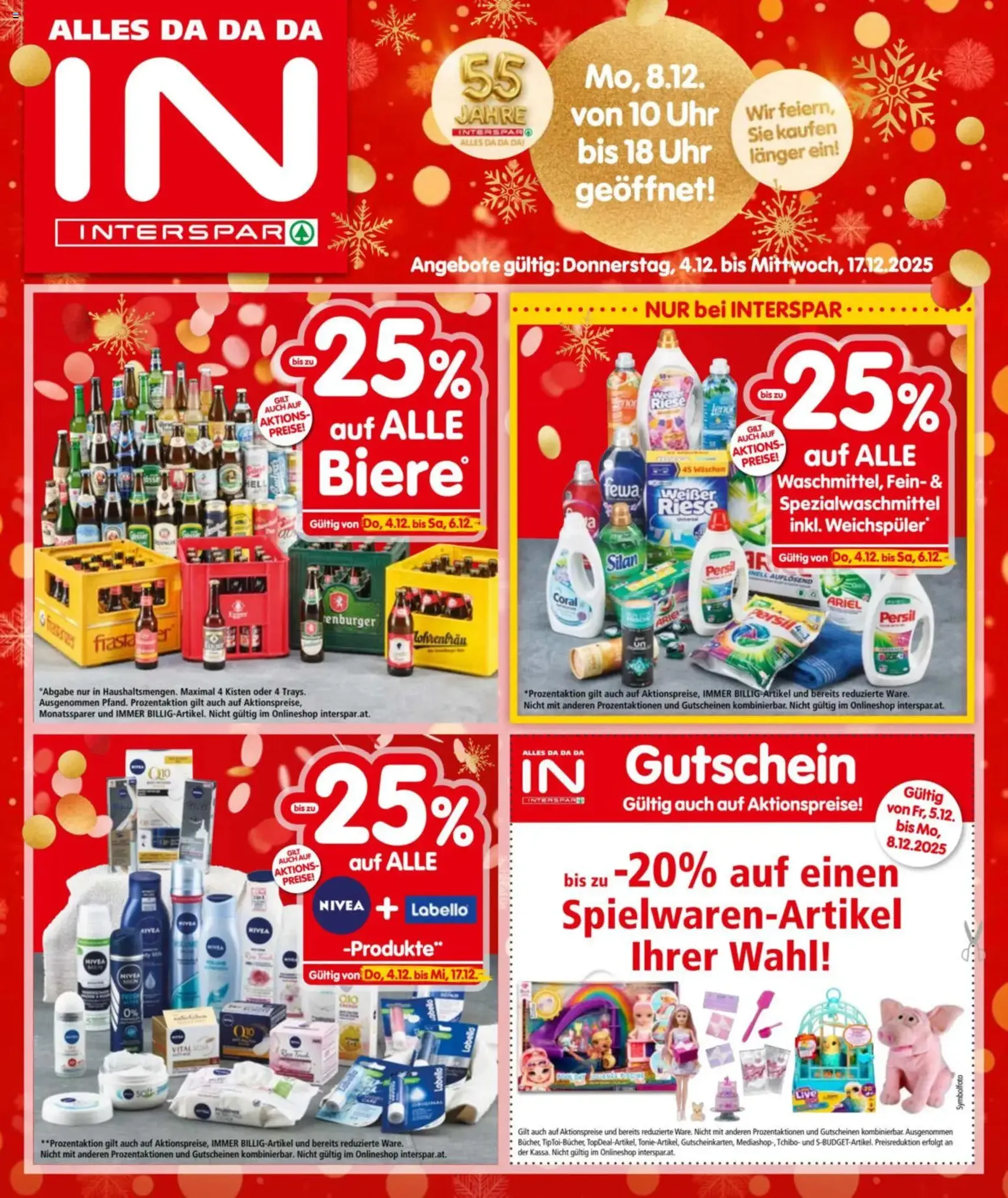 Interspar Flugblatt - Gültiger Prospekt ab 04.12.2025, Seite 1 von insgesamt 20