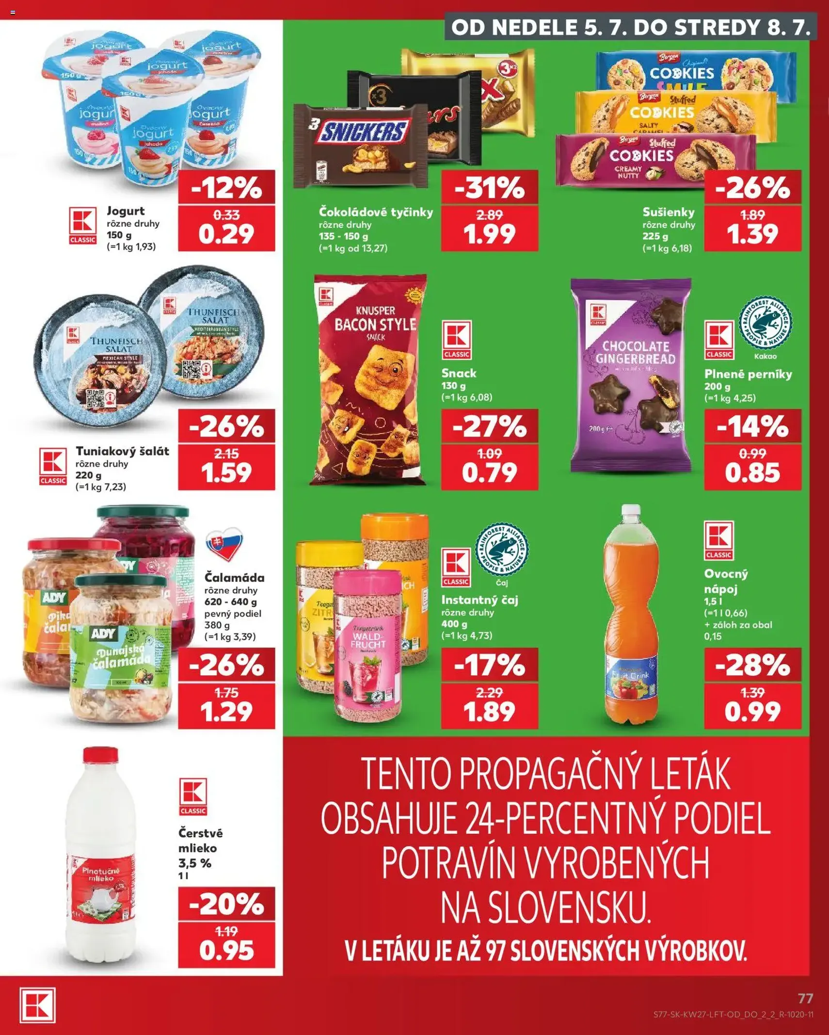 Kaufland leták - platný leták od 02.07.2026 strana 77 z 80