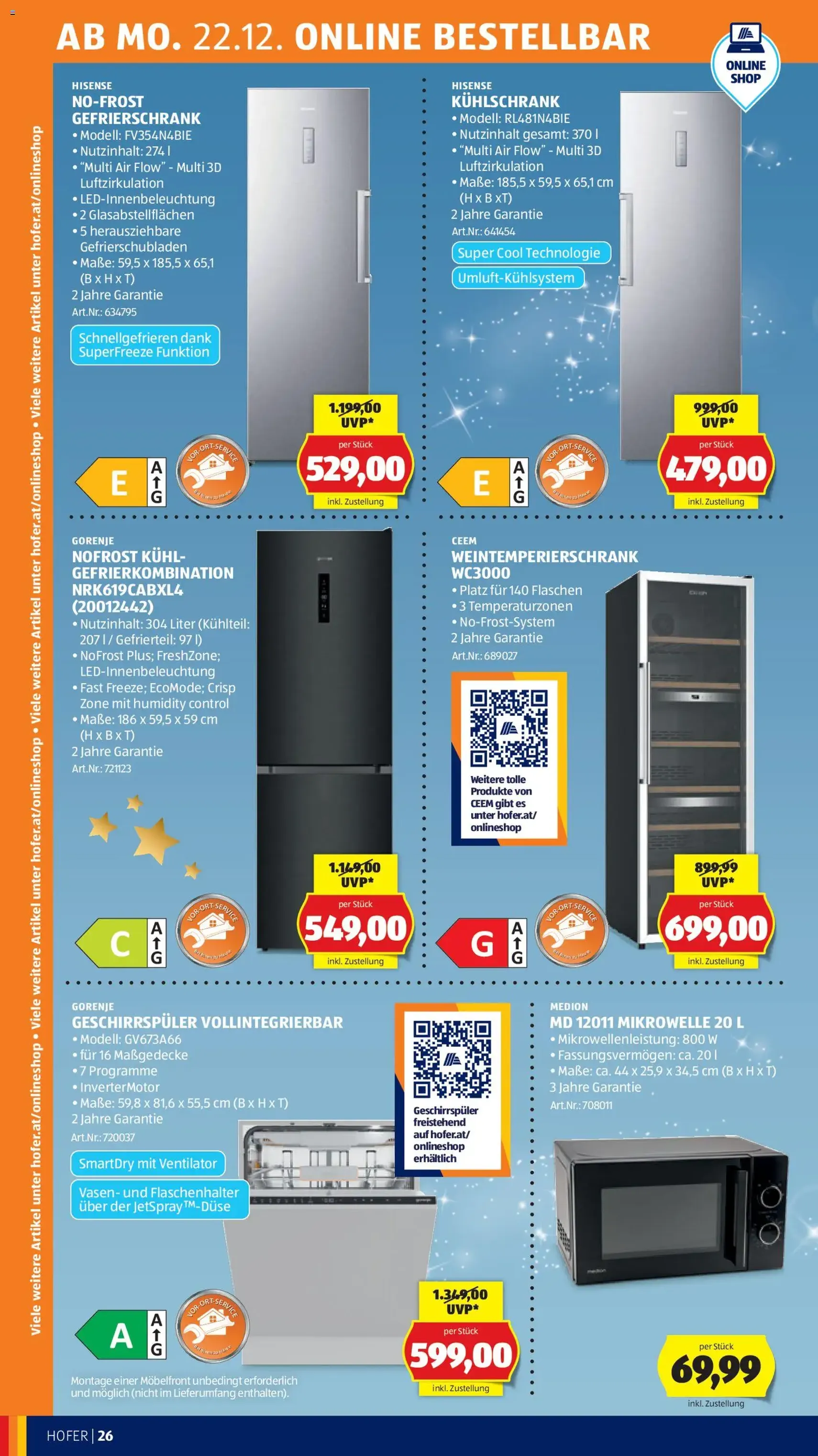Hofer Flugblatt - Gültiger Prospekt ab 19.12.2025, Seite 34 von insgesamt 41