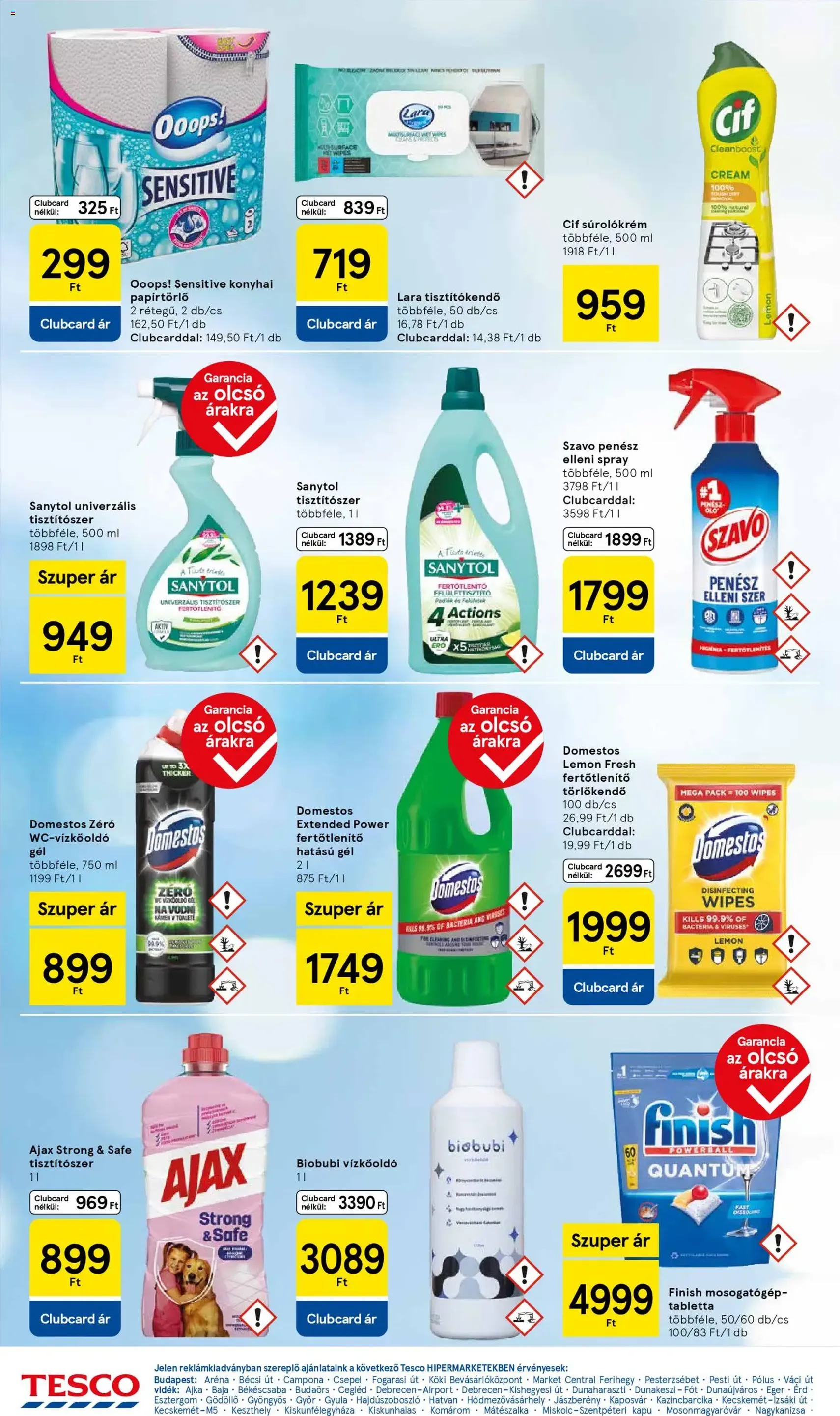 Tesco Hipermarket - Akciós újság - 2025.10.30. érvényes szórólap 26 oldal 32 oldalból Tesco Hipermarket - Akciós újság - 2025.10.30. érvényes szórólap 26 oldal 32 oldalból