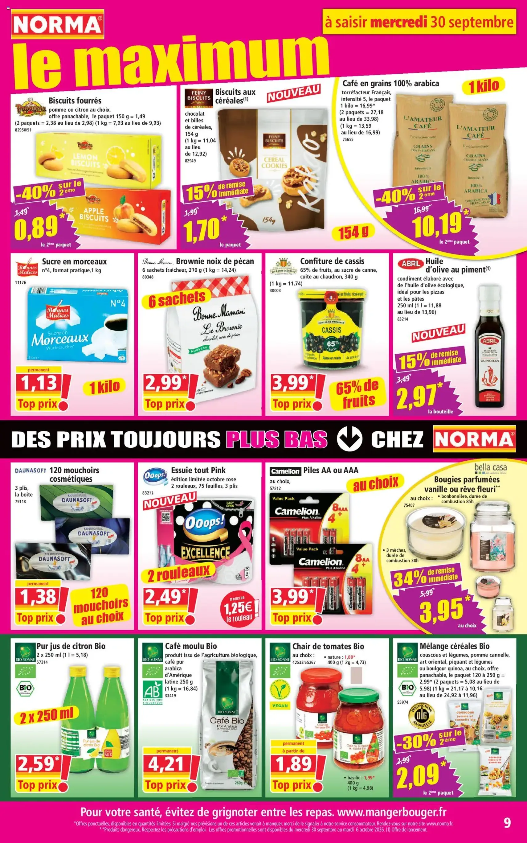 Norma catalogue - brochure valable à partir du 30/09/2026, page 9 sur 14
