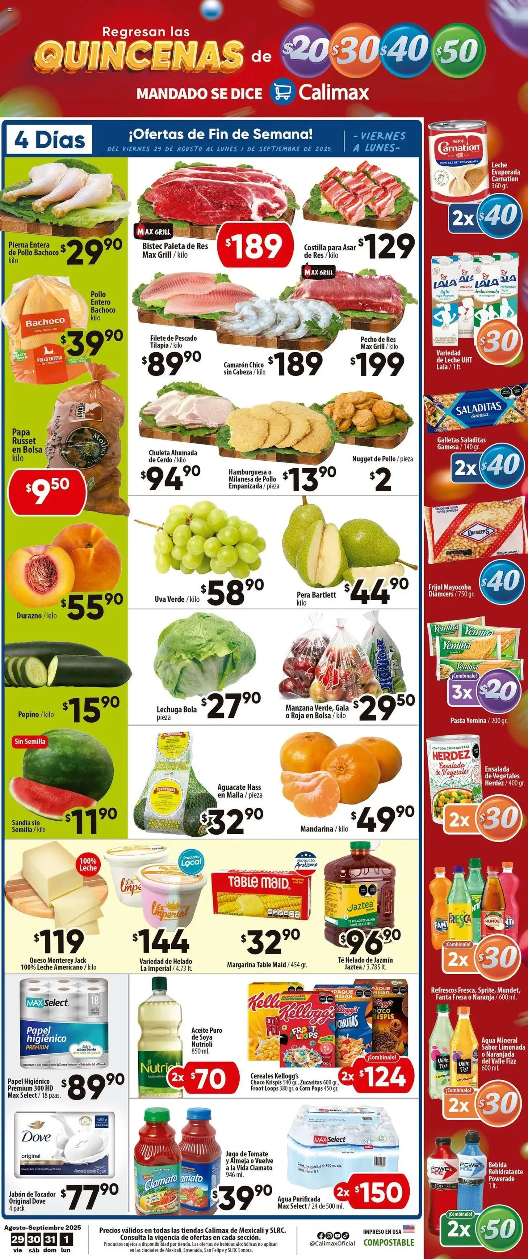 Calimax - Folleto Mexicali - folleto válido desde 29/08/2025 página 1 de 6 Calimax - Folleto Mexicali - folleto válido desde 29/08/2025 página 1 de 6