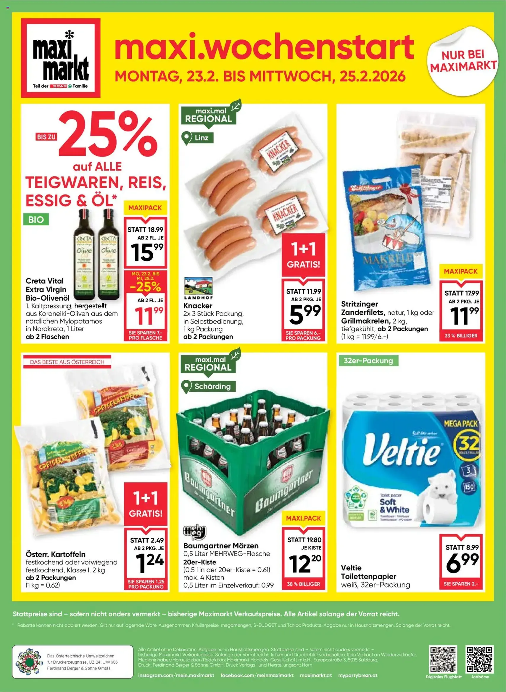 Maximarkt Flugblatt - Gültiger Prospekt ab 19.02.2026, Seite 24 von insgesamt 24