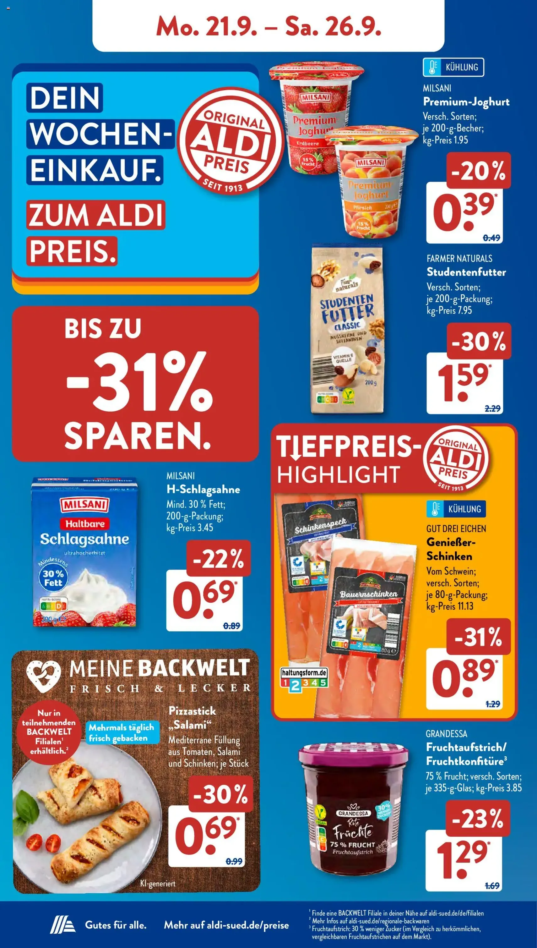 Aldi Süd Prospekt - Gültiger Prospekt ab 21.09.2026, Seite 7 von insgesamt 31
