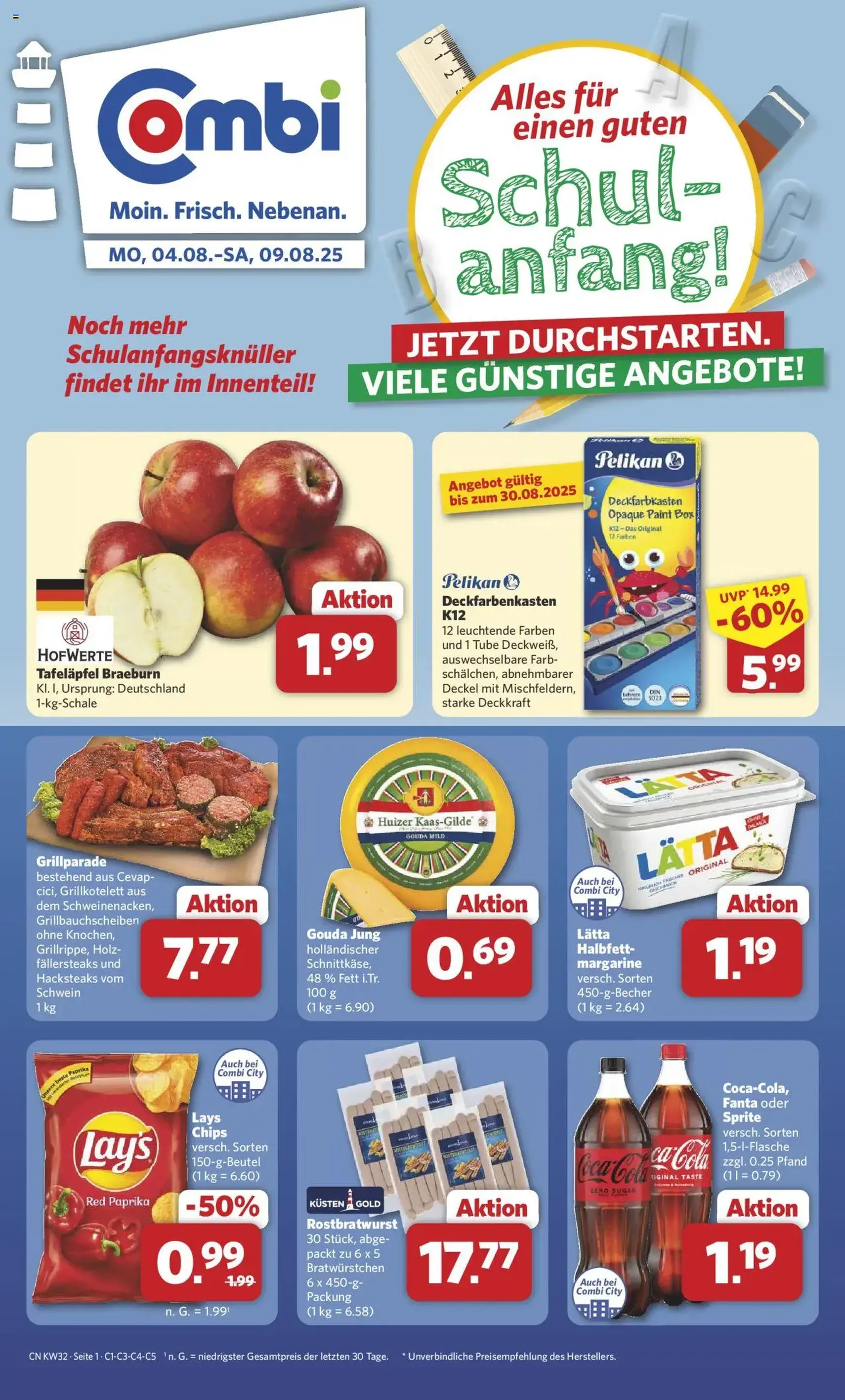 Combi Prospekt - Gültiger Prospekt ab 03.08.2025, Seite 1 von insgesamt 35 Combi Prospekt - Gültiger Prospekt ab 03.08.2025, Seite 1 von insgesamt 35