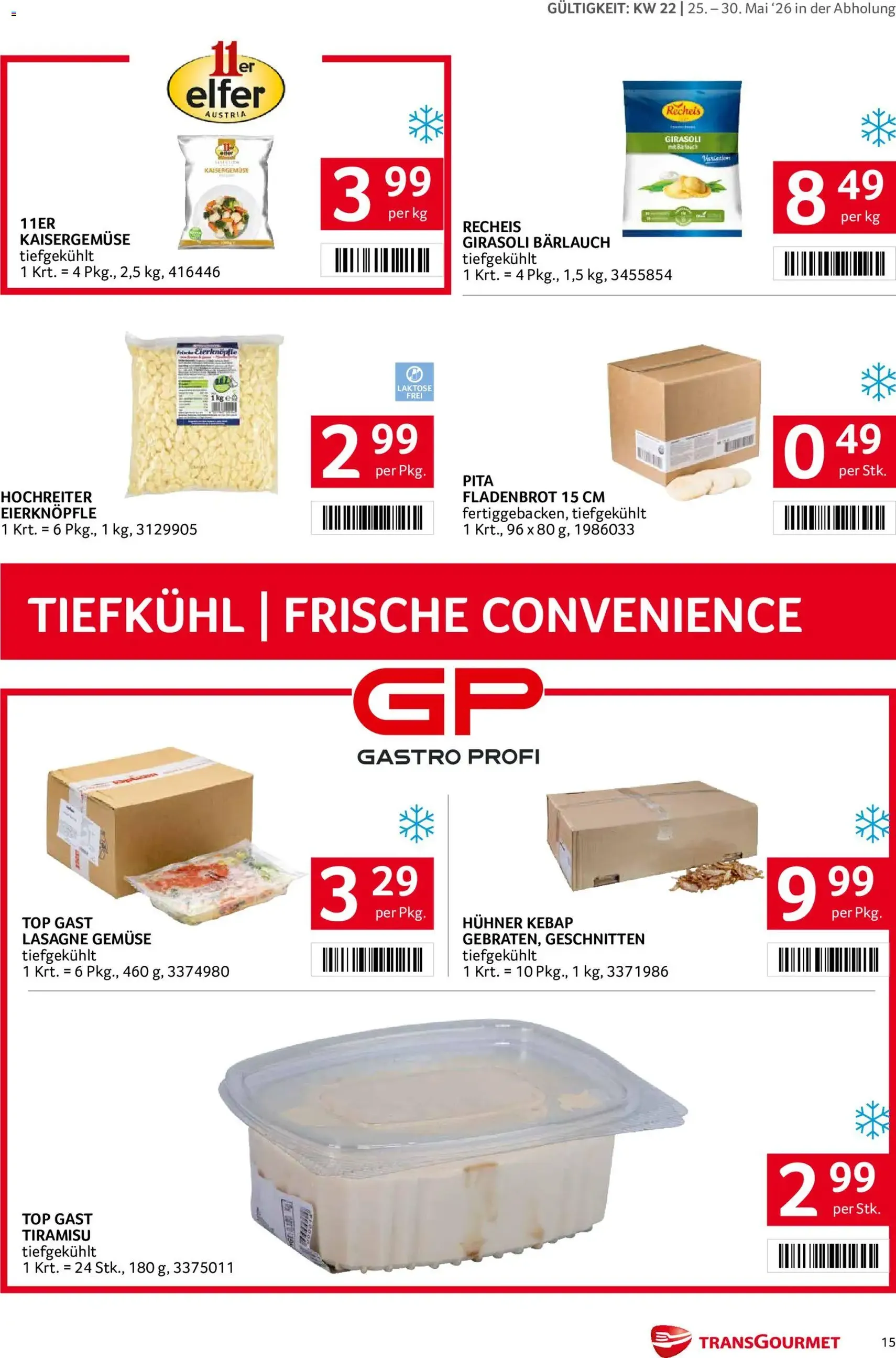 Transgourmet Flugblatt - Gültiger Prospekt ab 25.05.2026, Seite 15 von insgesamt 35