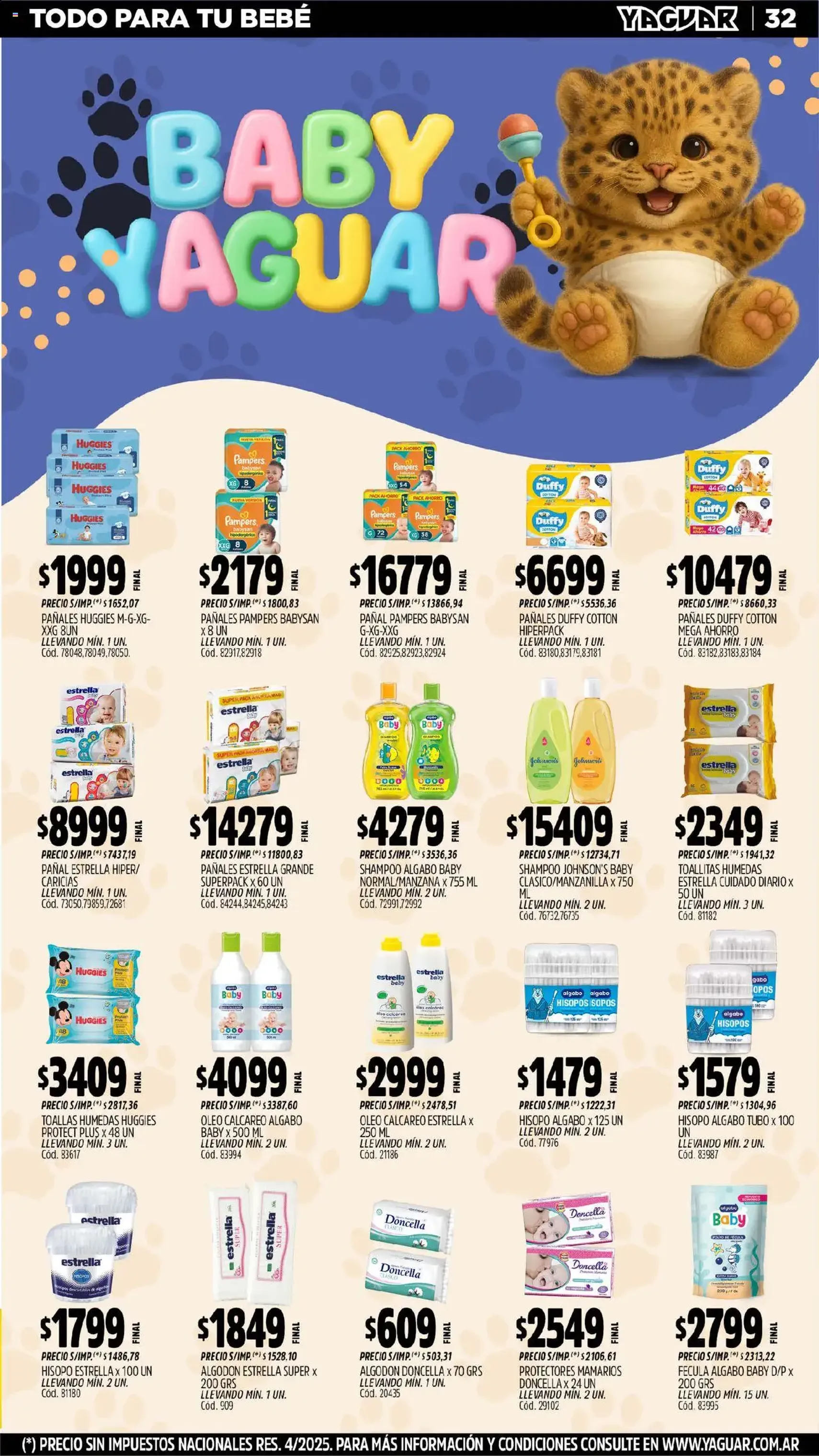 Yaguar catálogo - folleto válido desde 15/09/2025 página 32 de 34 Yaguar catálogo - folleto válido desde 15/09/2025 página 32 de 34
