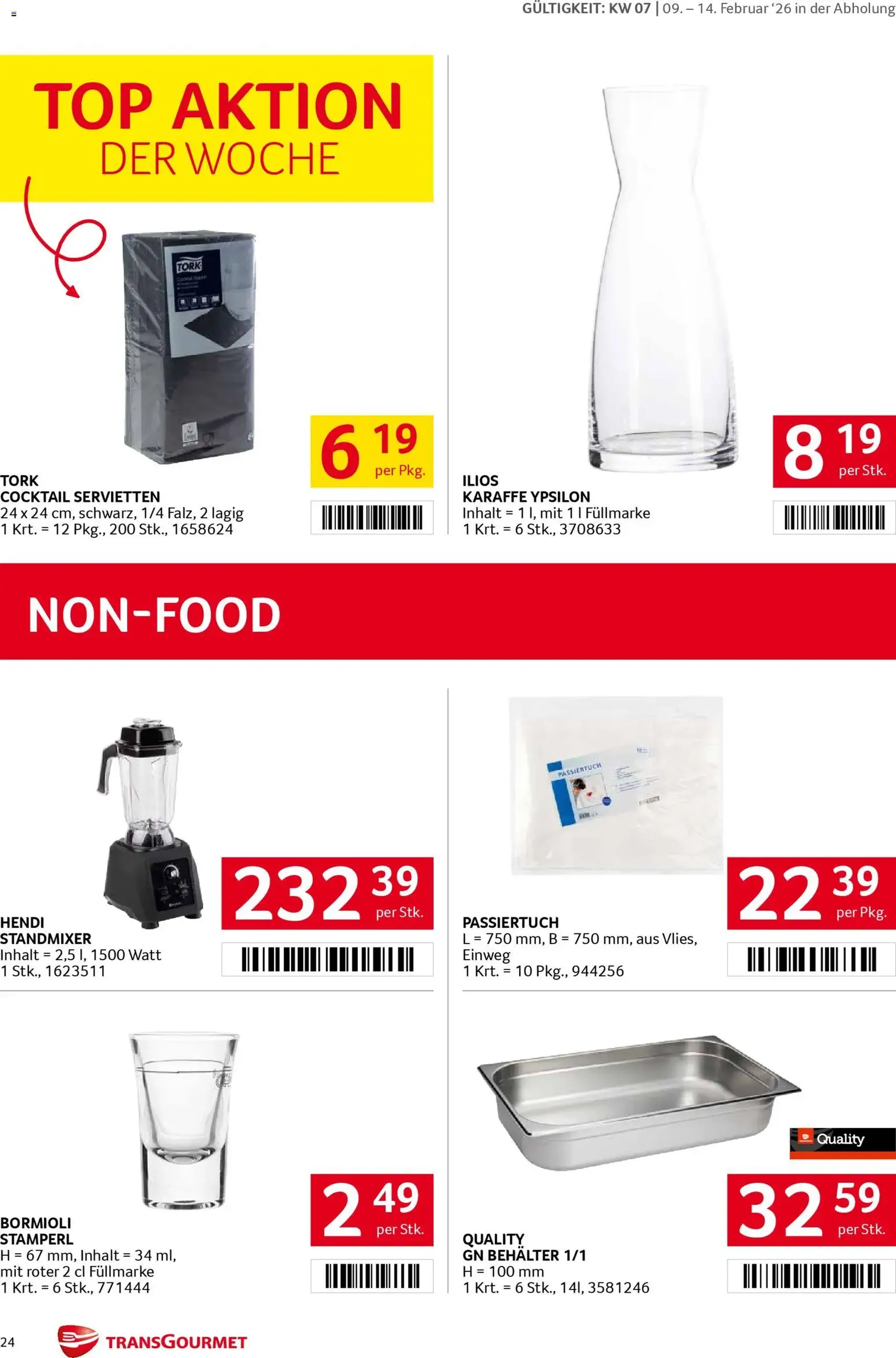 Transgourmet Flugblatt - Gültiger Prospekt ab 09.02.2026, Seite 24 von insgesamt 32