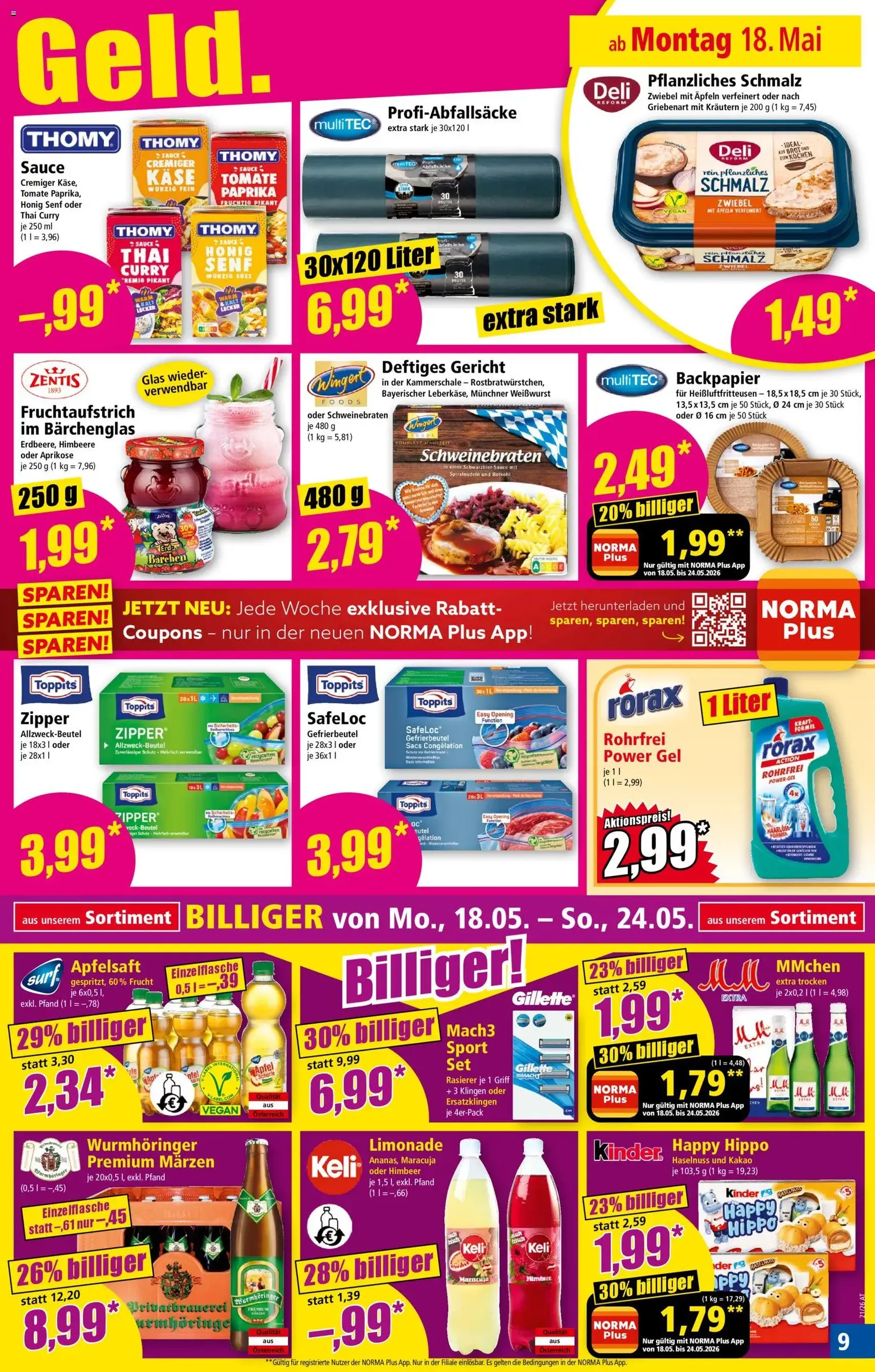 Norma Flugblatt - Gültiger Prospekt ab 18.05.2026, Seite 9 von insgesamt 20