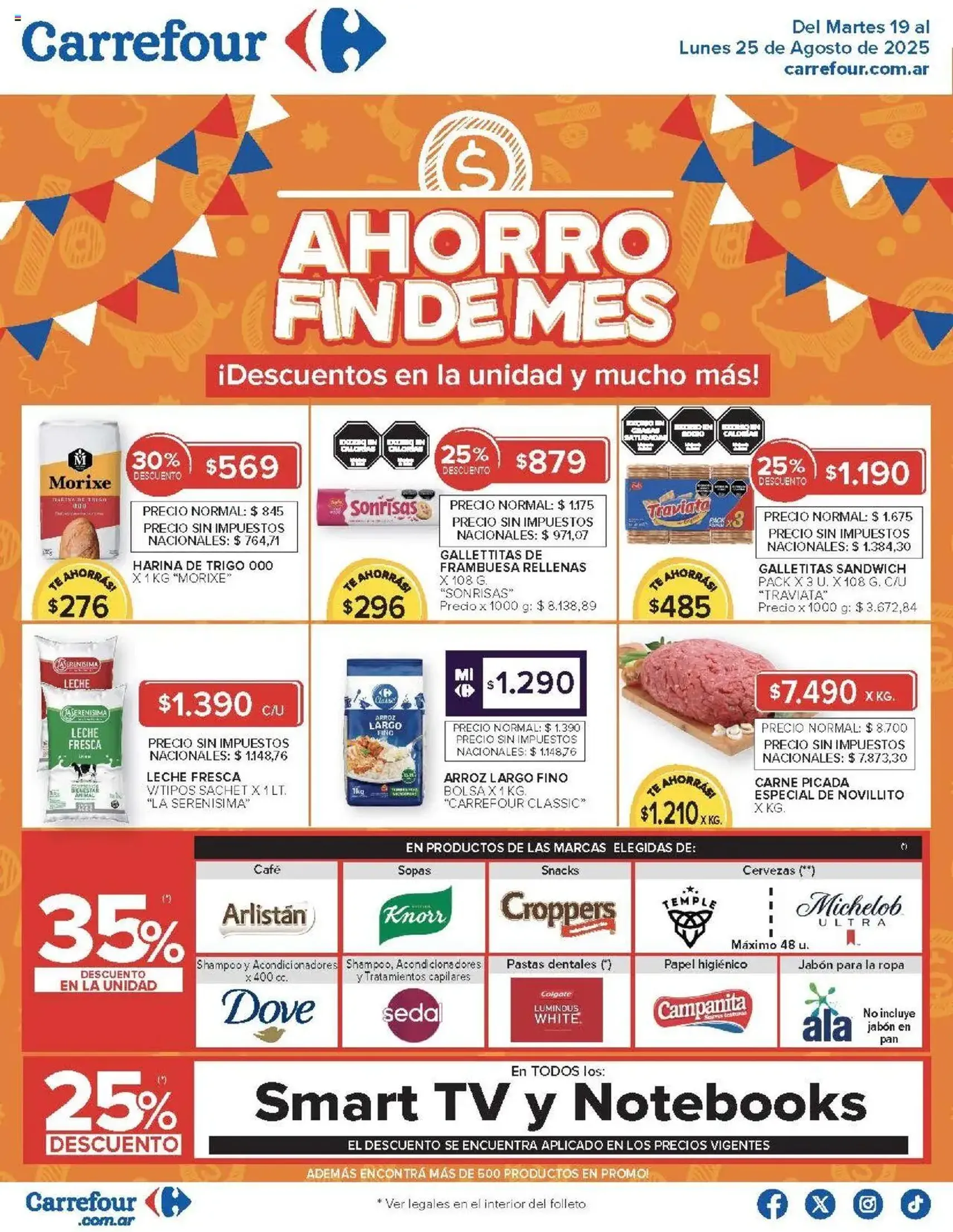 Carrefour ofertas - folleto válido desde 19/08/2025 página 1 de 32
