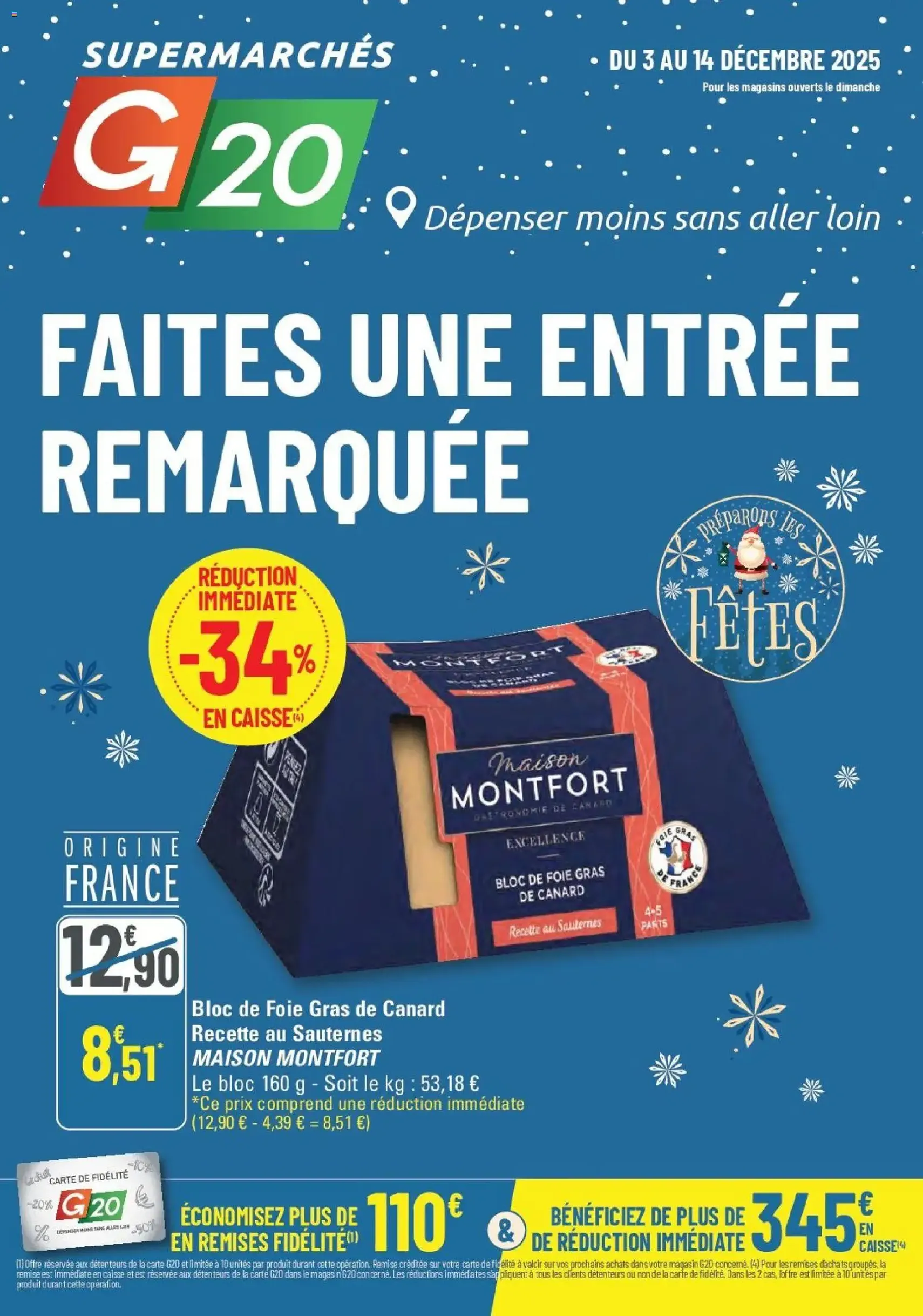 G20 Supermarchés catalogue - brochure valable à partir du 03/12/2025, page 1 sur 24