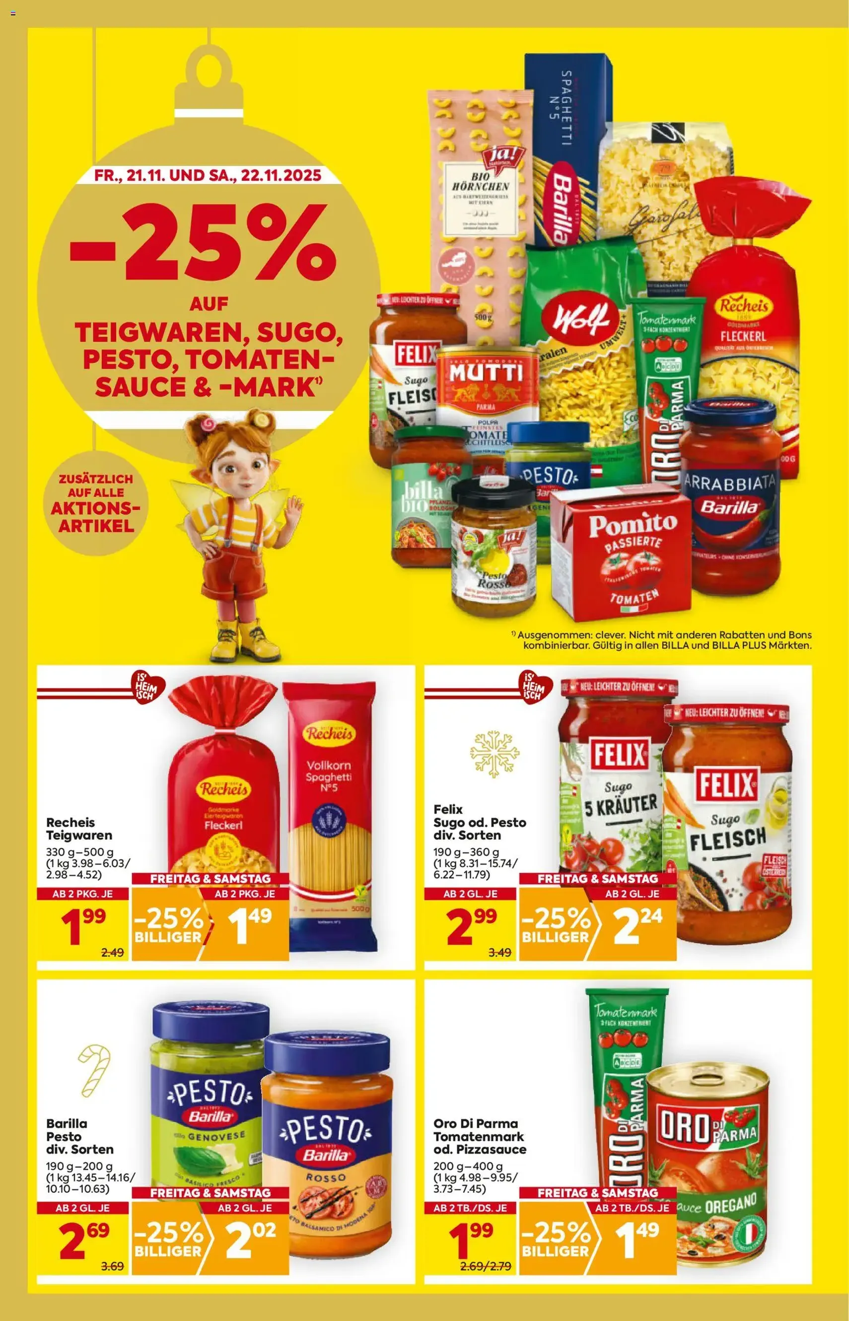 Billa Flugblatt - Gültiger Prospekt ab 20.11.2025, Seite 2 von insgesamt 20