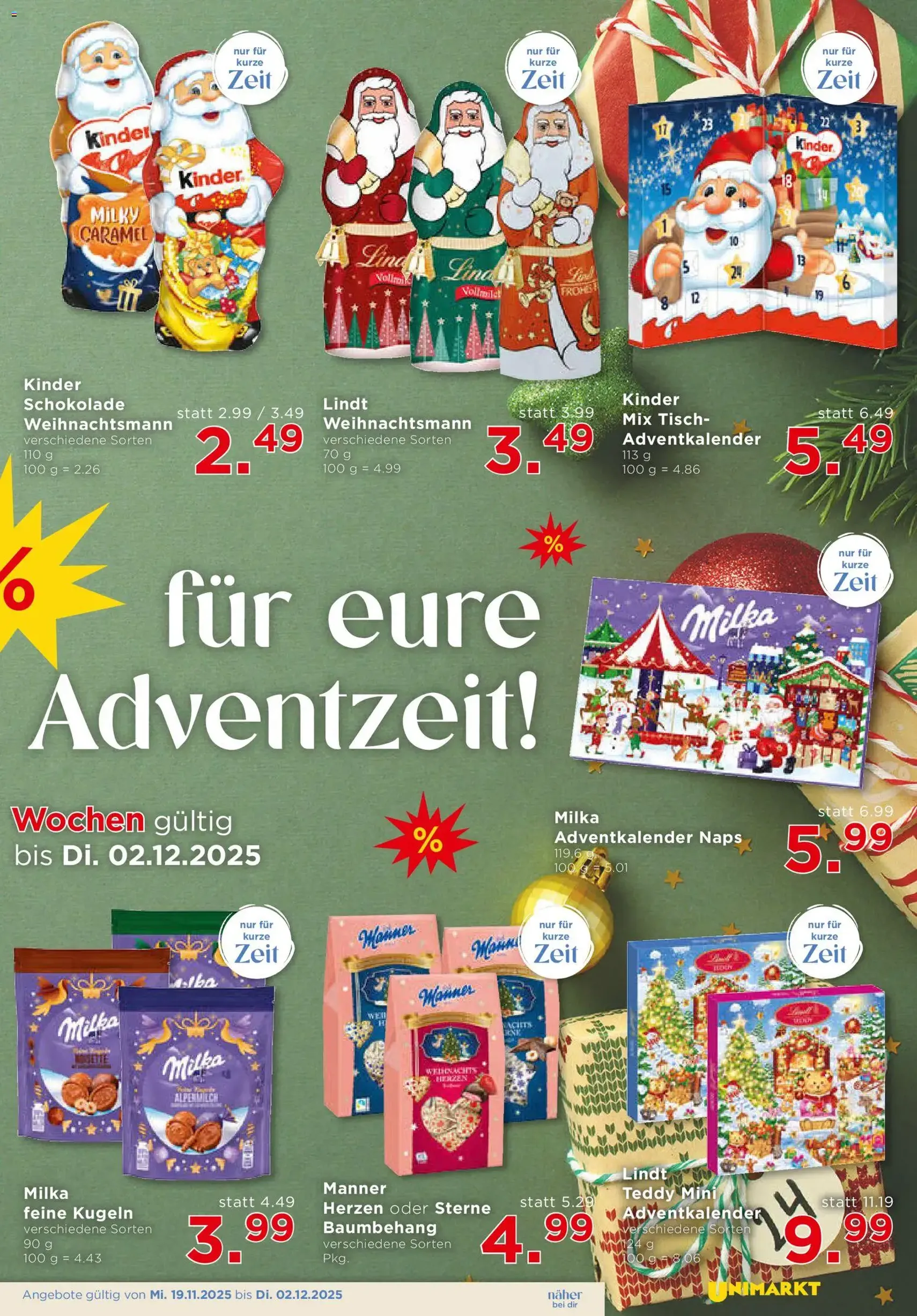 Unimarkt Flugblatt - Gültiger Prospekt ab 19.11.2025, Seite 15 von insgesamt 16