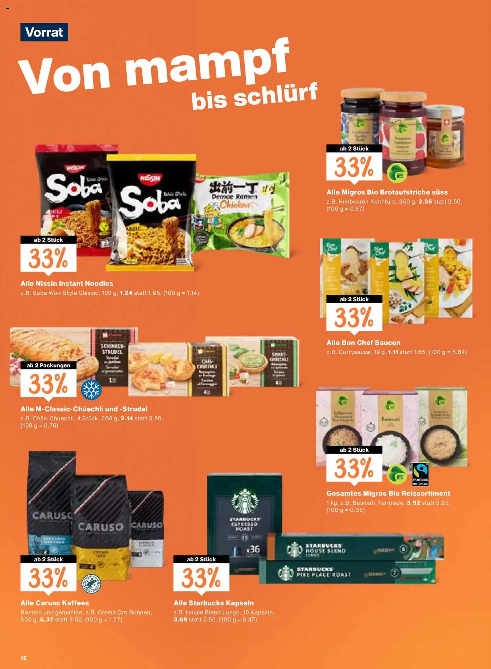 Migros aktionen - Gültiger Prospekt ab 27.08.2026, Seite 12 von insgesamt 20
