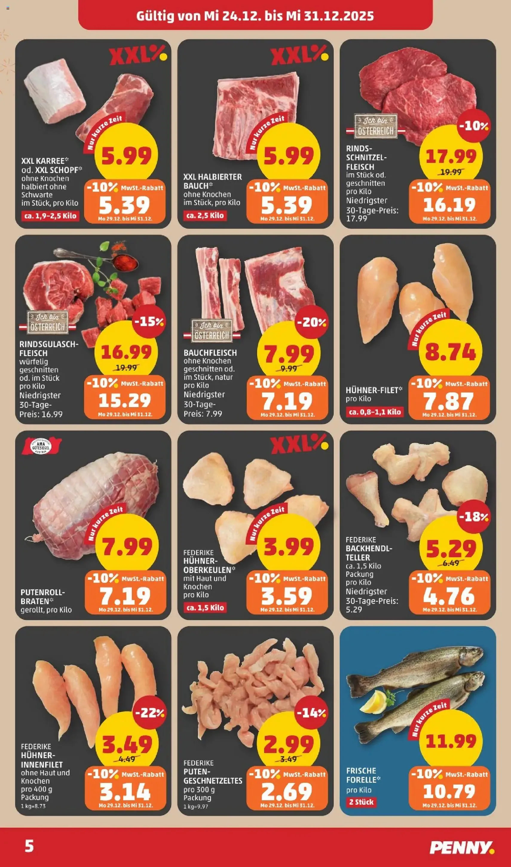 Penny Markt Flugblatt - Gültiger Prospekt ab 24.12.2025, Seite 5 von insgesamt 24