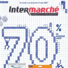Intermarché - 70% en avantage carte sur une sélection rentrée des classes - Prévisualisation du catalogue valable à partir du 05/08/2025
