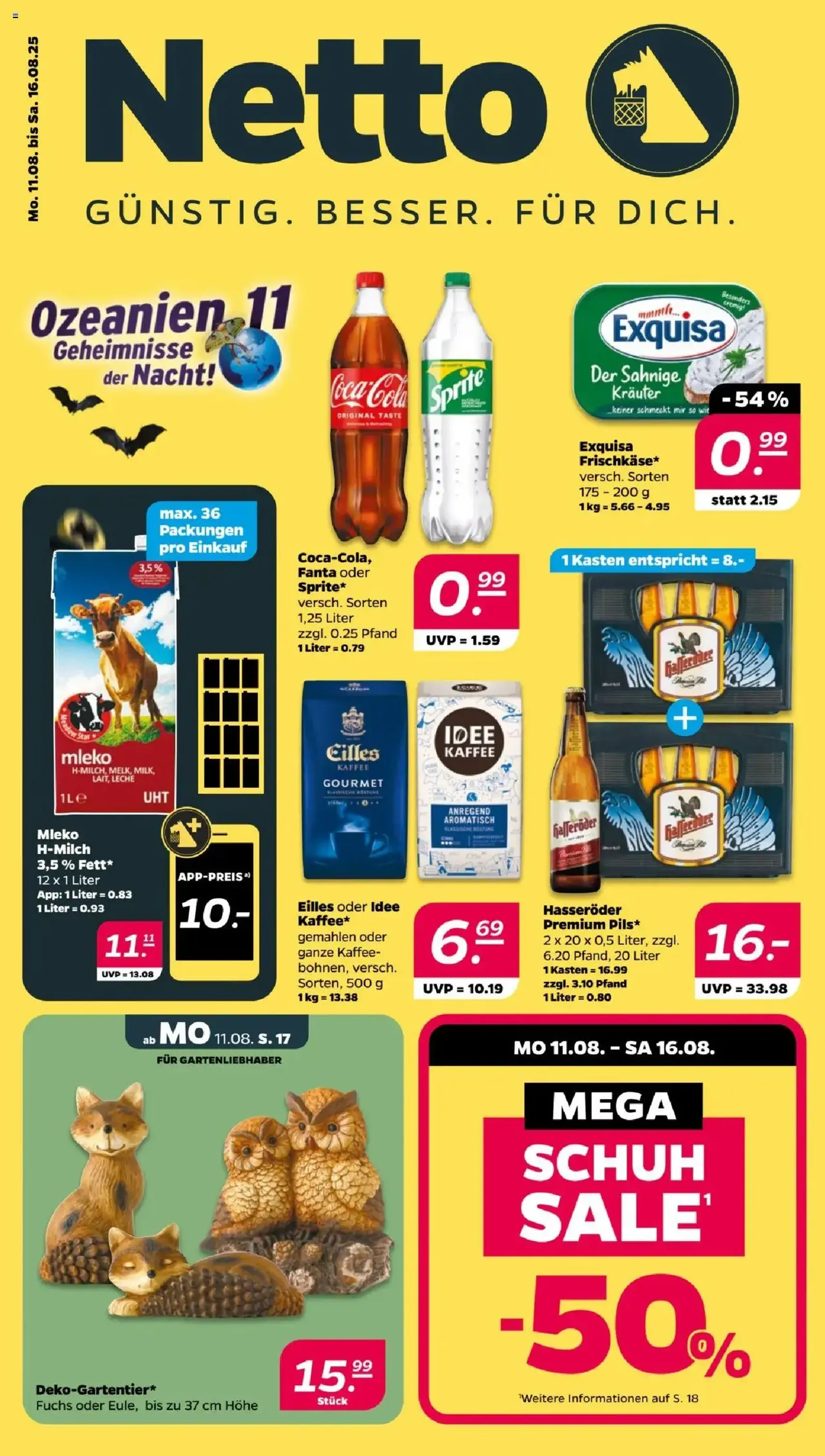 Netto Prospekt - Gültiger Prospekt ab 11.08.2025, Seite 1 von insgesamt 34 Netto Prospekt - Gültiger Prospekt ab 11.08.2025, Seite 1 von insgesamt 34