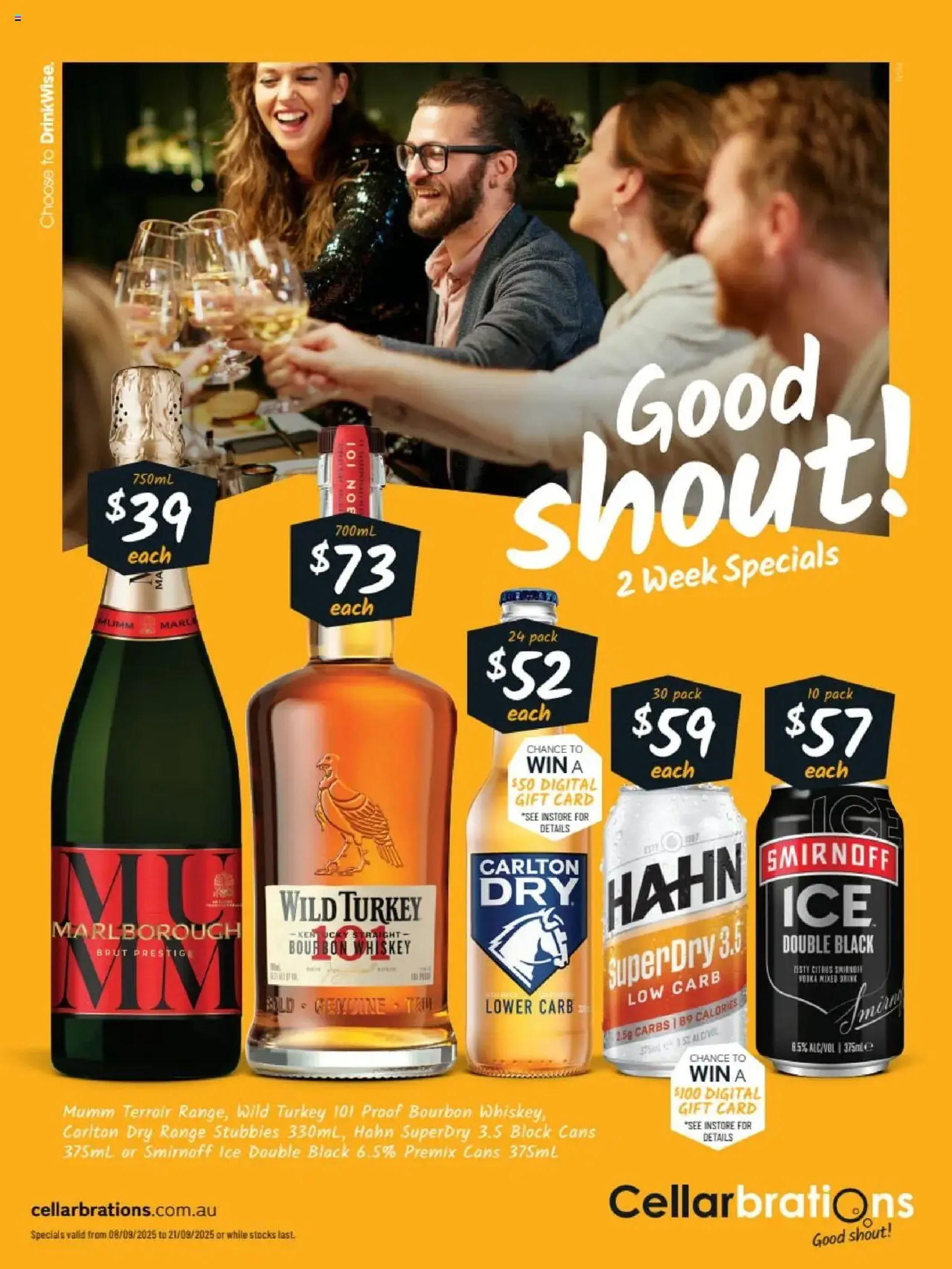 Cellarbrations Catalogue NSW - valid flyer from 08/09/2025, page 1 of 3