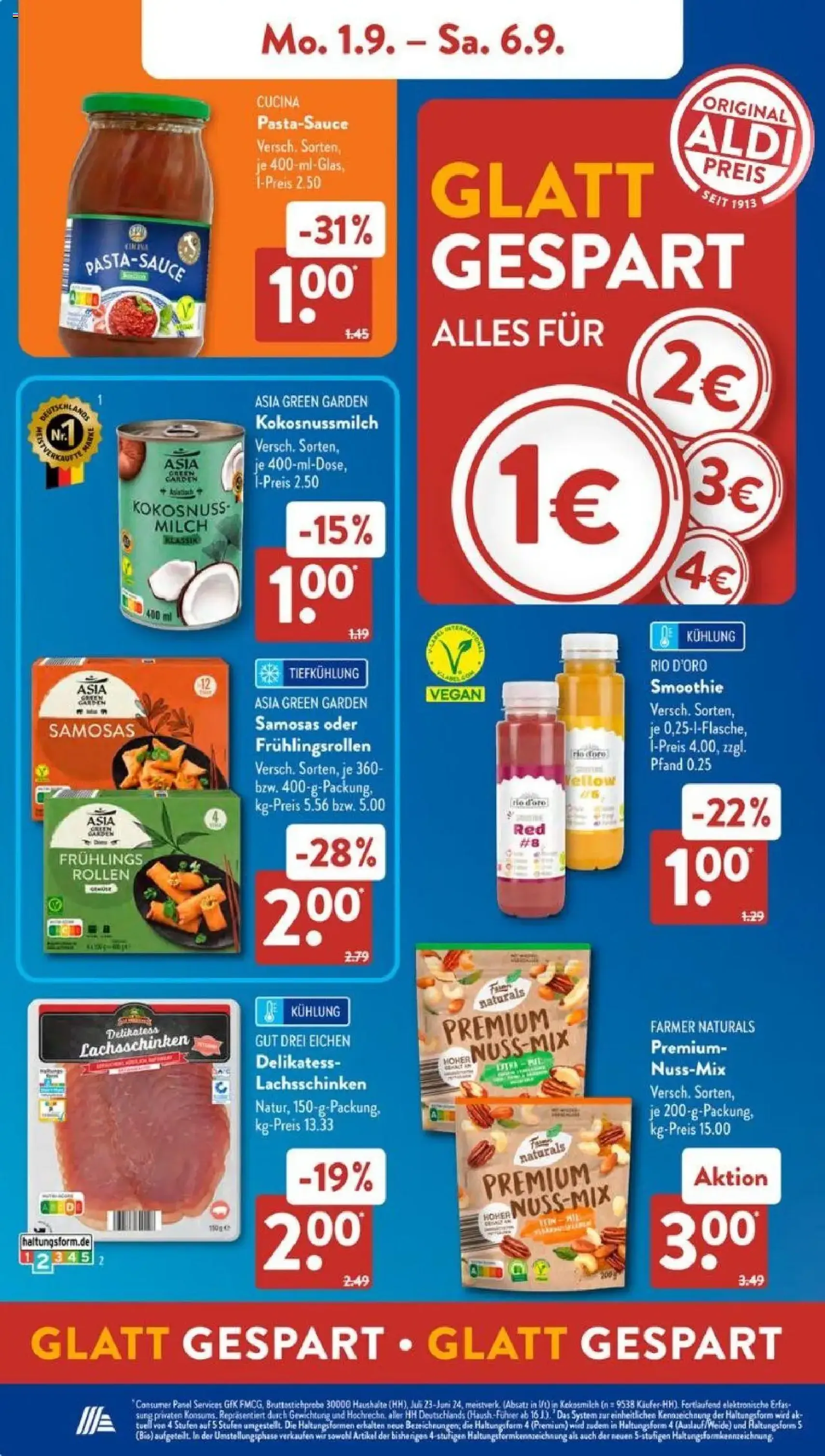 Aldi Süd Prospekt - Gültiger Prospekt ab 01.09.2025, Seite 8 von insgesamt 45 Aldi Süd Prospekt - Gültiger Prospekt ab 01.09.2025, Seite 8 von insgesamt 45