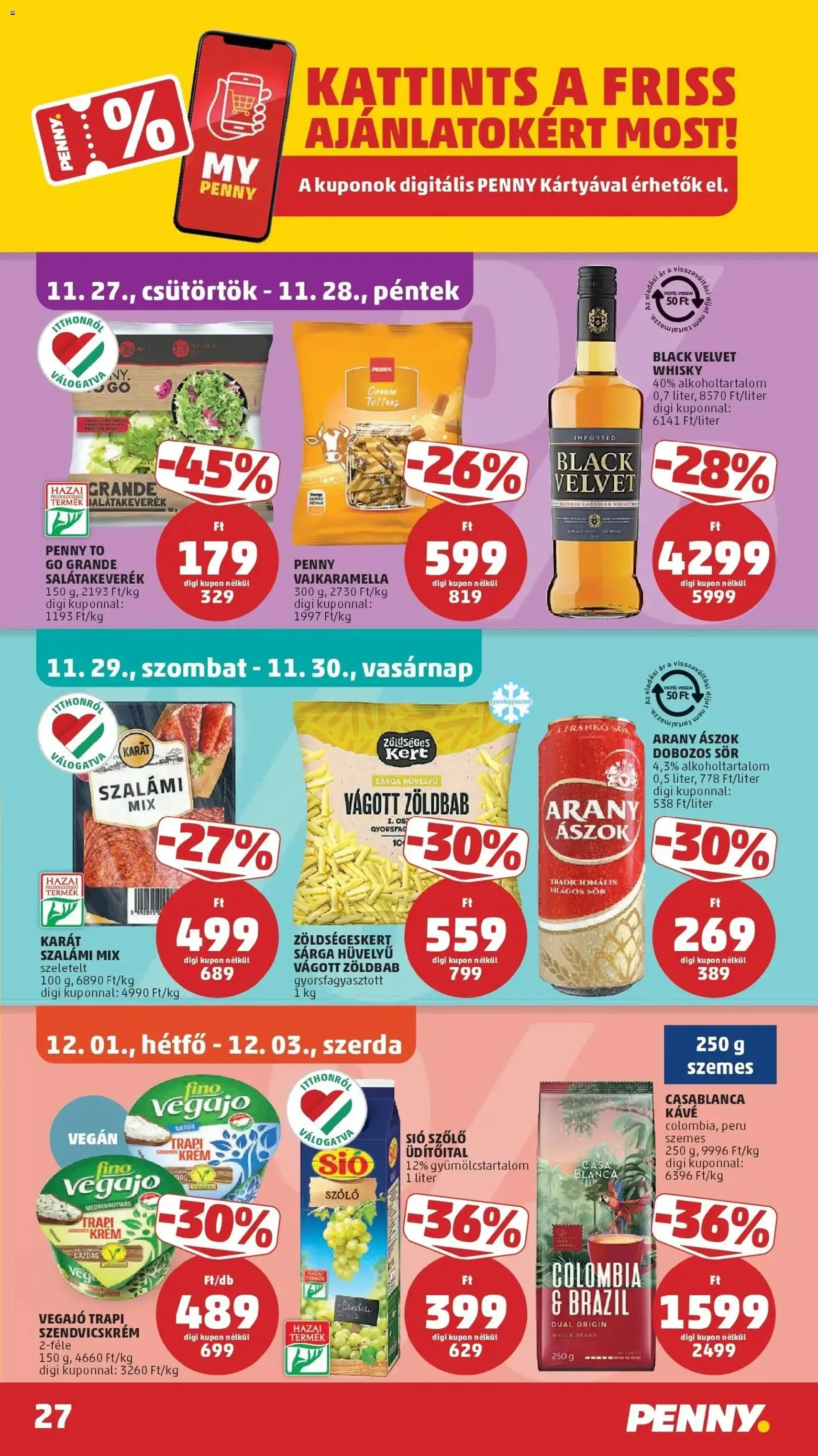 PENNY Akciós újság - 2025.11.27. érvényes szórólap 27 oldal 39 oldalból