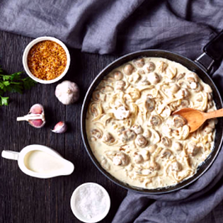 Recipe preview Mushrooms cream sauce recipe