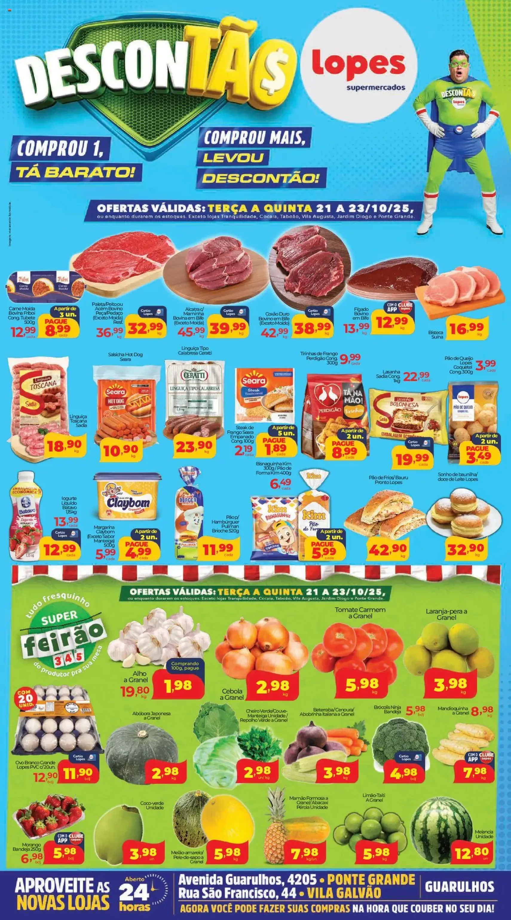 Lopes Supermercados - Ofertas da semana - folheto válido a partir de 21/10/2025 página 1 de 2