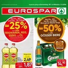Eurospar Flugblatt - Prospekt Vorschau gültig ab 29.01.2026