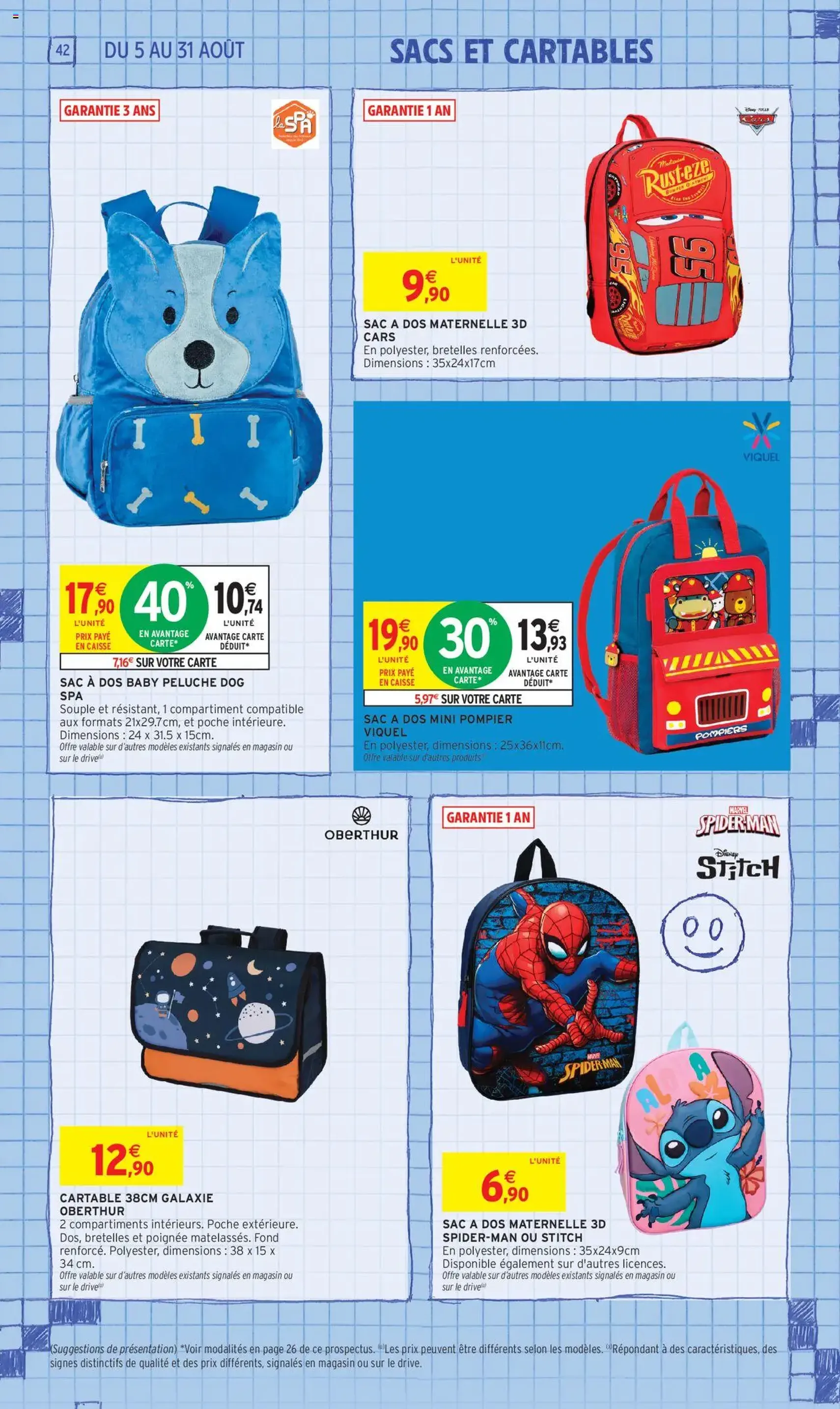 Intermarché - 70% en avantage carte sur une sélection rentrée des classes - brochure valable à partir du 05/08/2025, page 42 sur 60 Intermarché - 70% en avantage carte sur une sélection rentrée des classes - brochure valable à partir du 05/08/2025, page 42 sur 60
