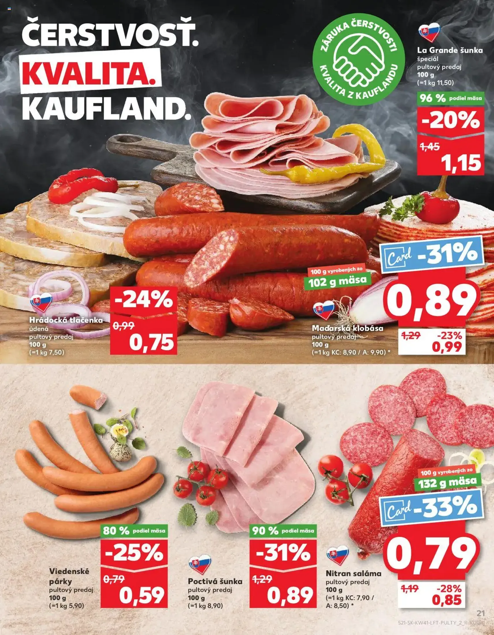 Kaufland Bratislava-Avion - platný leták od 09.10.2025 strana 21 z 80