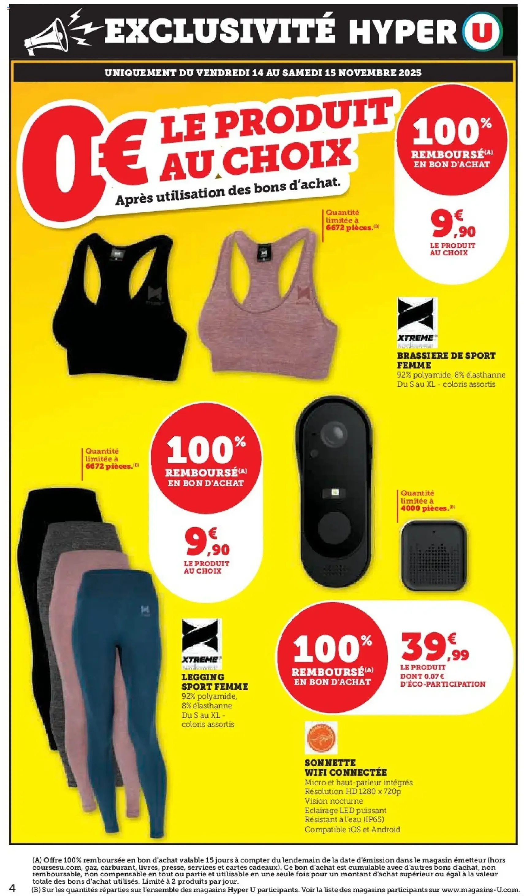 Hyper U catalogue - brochure valable à partir du 04/11/2025, page 4 sur 60