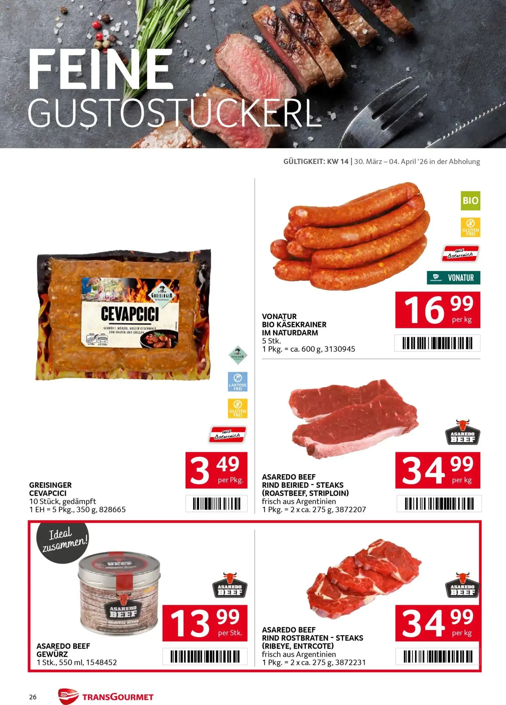 Transgourmet Flugblatt - Gültiger Prospekt ab 30.03.2026, Seite 25 von insgesamt 31