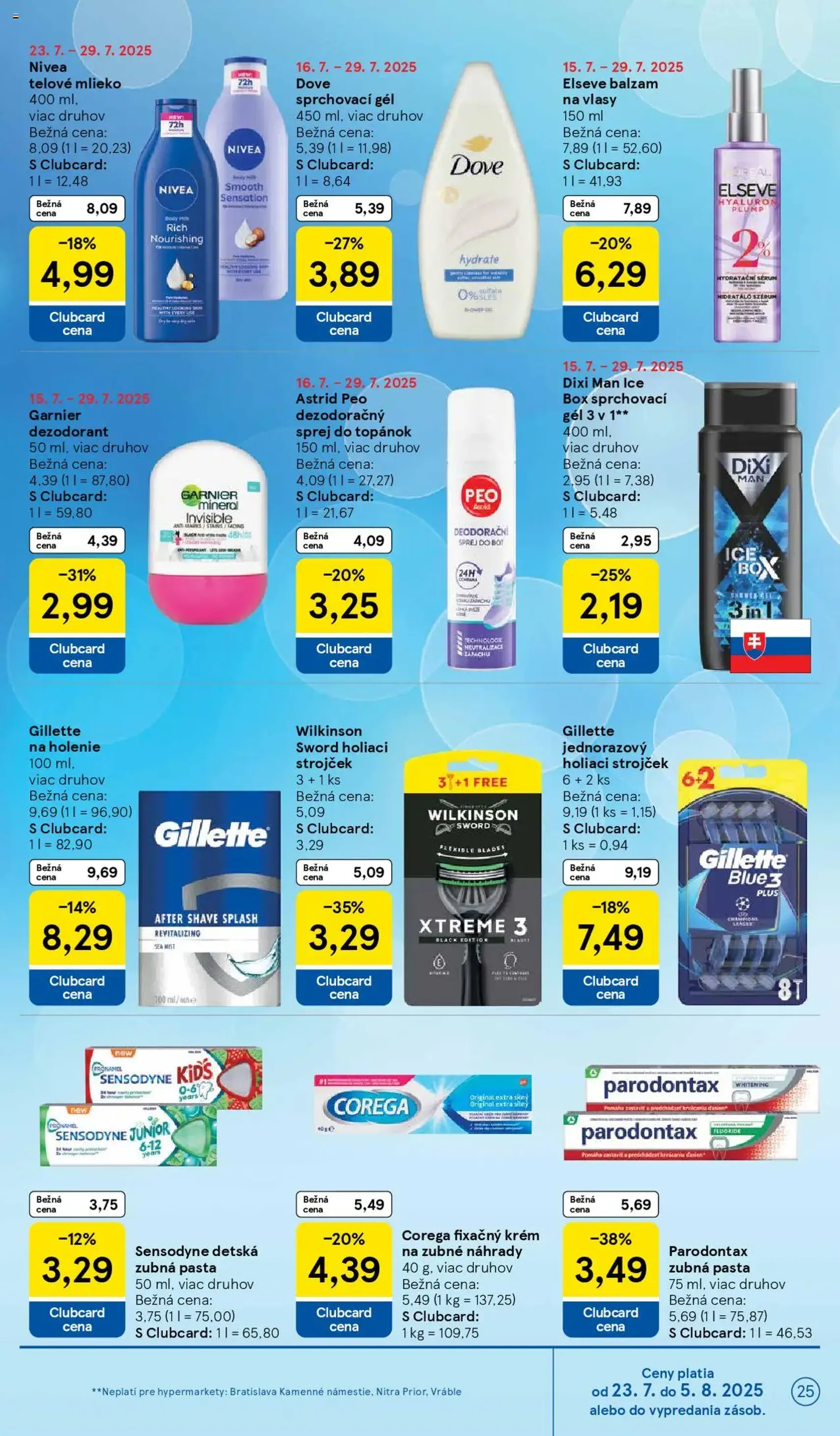 Tesco Hypermarket - leták - platný leták od 23.07.2025 strana 25 z 37 Tesco Hypermarket - leták - platný leták od 23.07.2025 strana 25 z 37