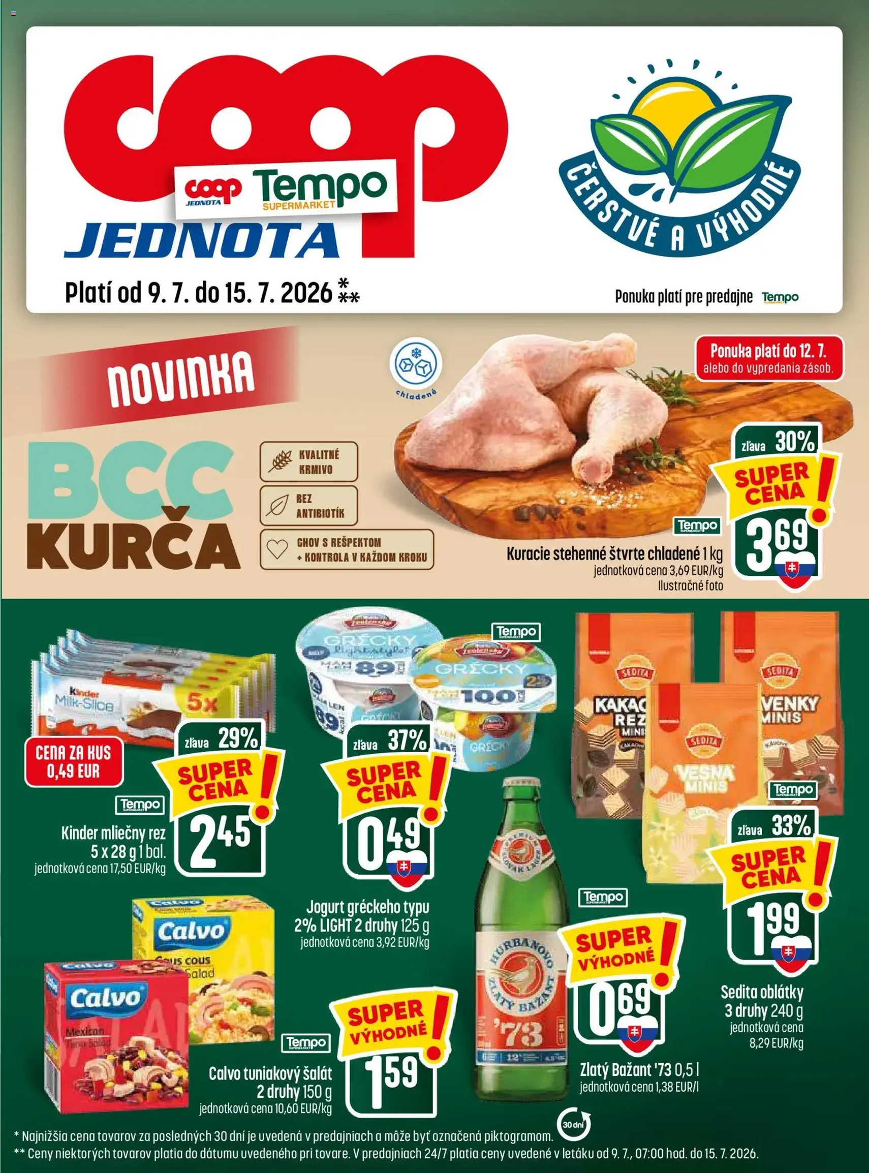 COOP Jednota leták - platný leták od 09.07.2026 strana 29 z 32