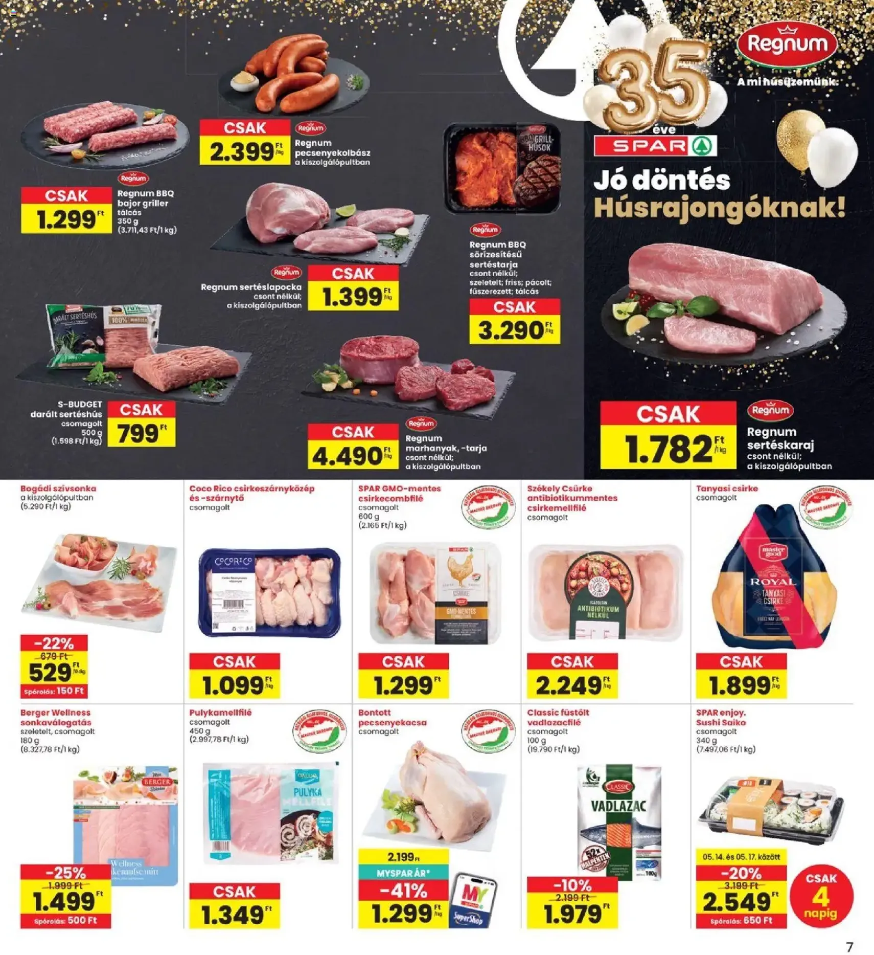 Interspar akciós újság - 2026.05.14. érvényes szórólap 7 oldal 19 oldalból