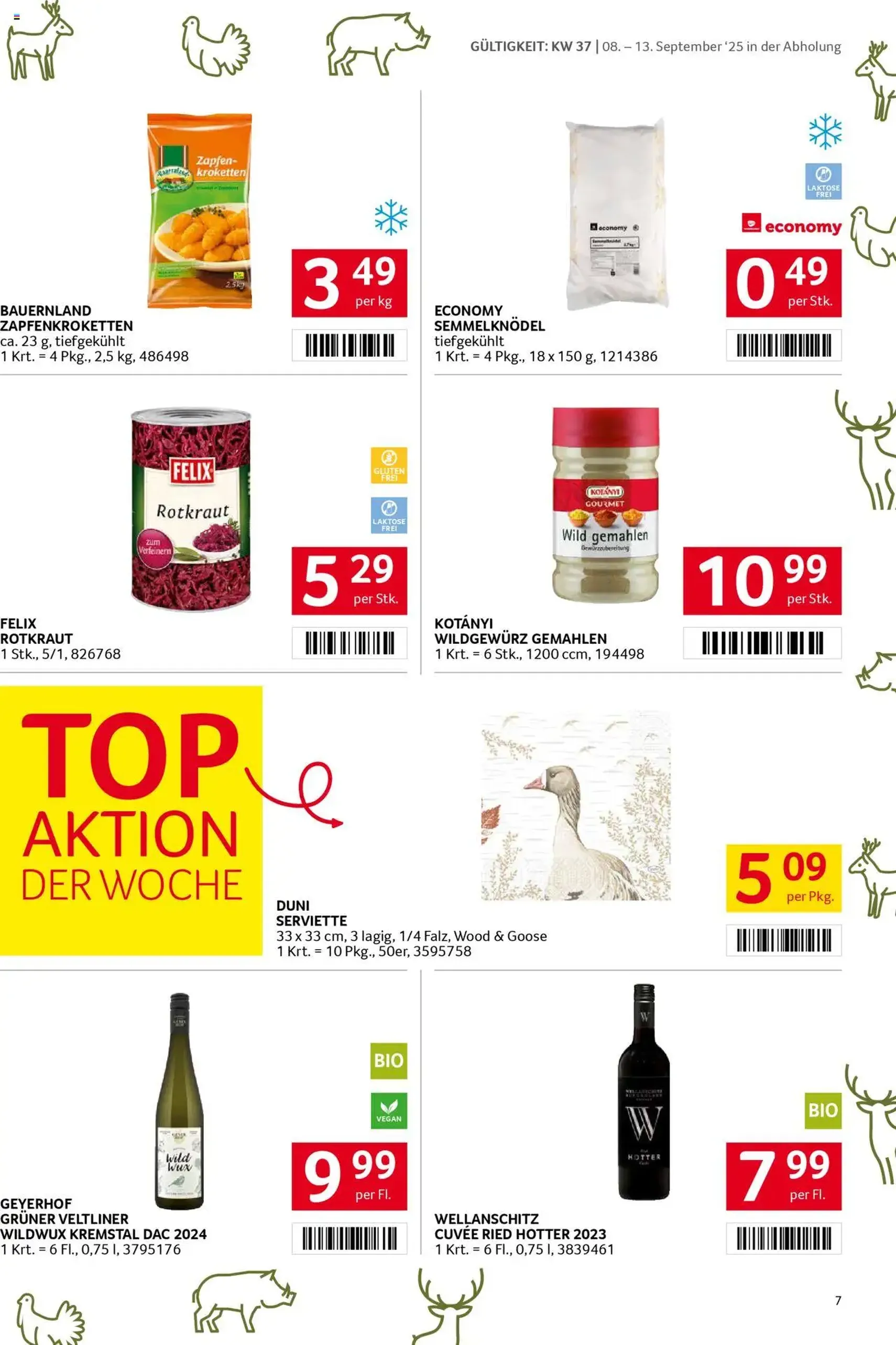 Transgourmet Flugblatt - Gültiger Prospekt ab 07.09.2025, Seite 7 von insgesamt 34