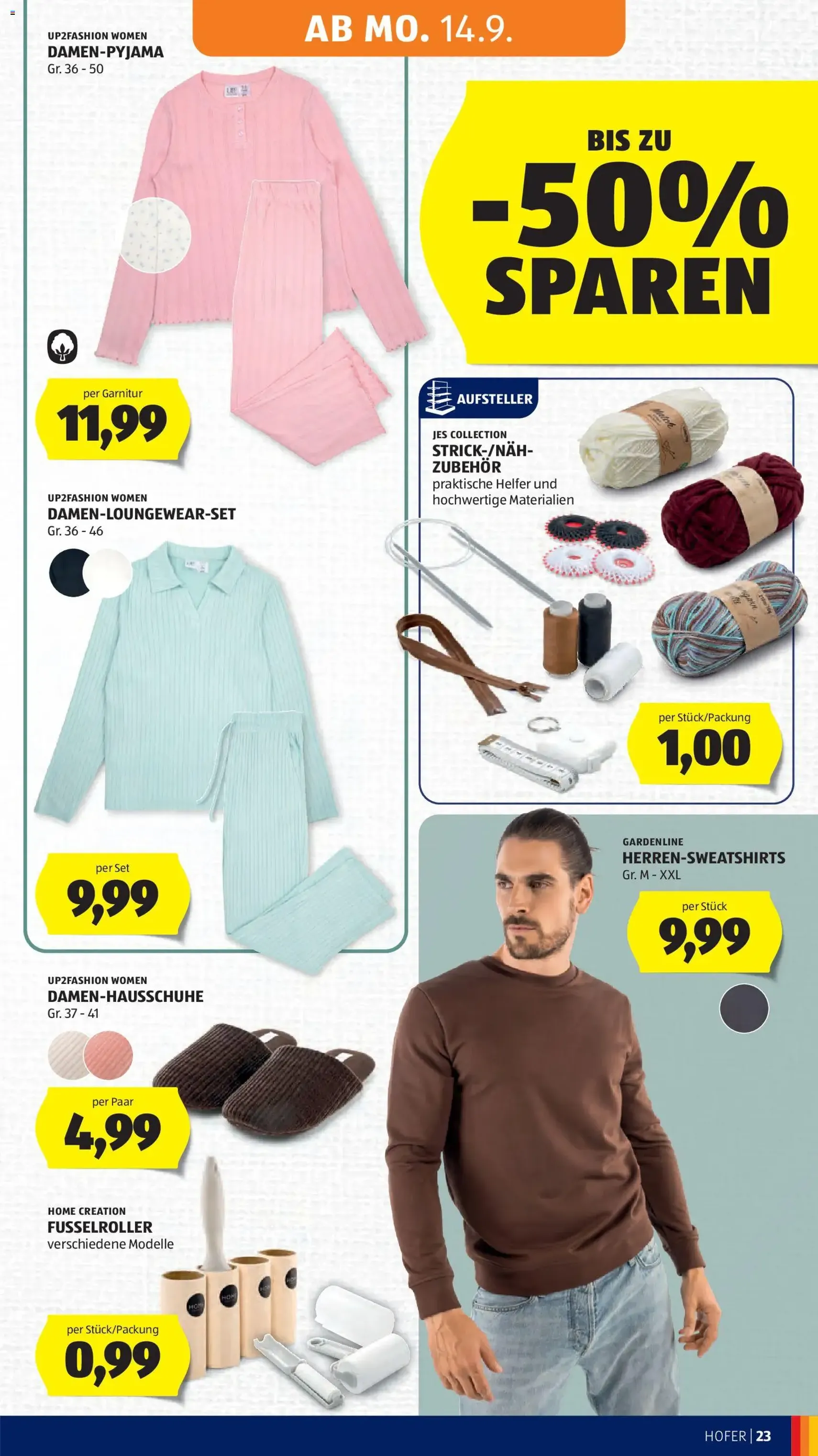 Hofer Flugblatt - Gültiger Prospekt ab 11.09.2026, Seite 33 von insgesamt 47