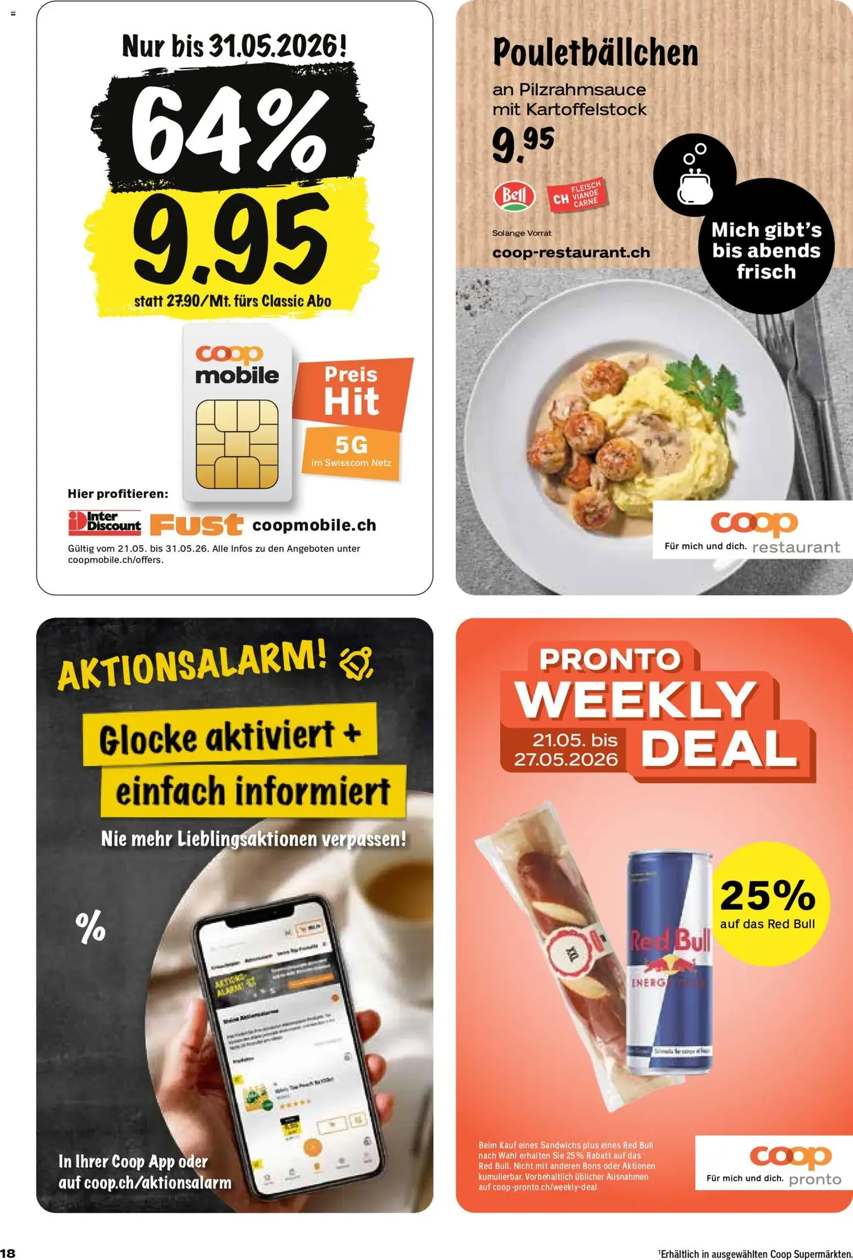 Coop aktionen - Gültiger Prospekt ab 21.05.2026, Seite 18 von insgesamt 28