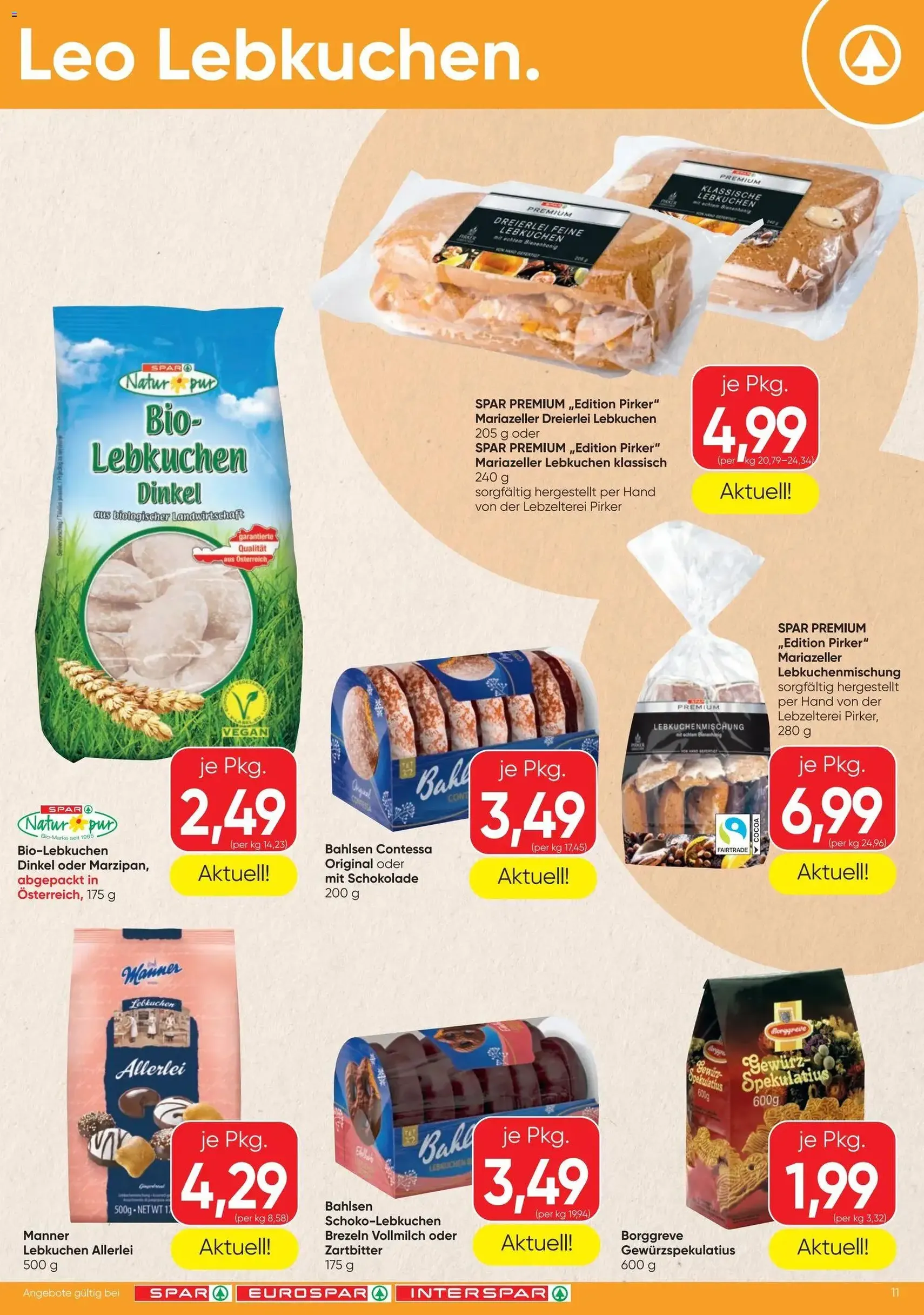 Spar - Flugblatt - Gültiger Prospekt ab 20.08.2026, Seite 11 von insgesamt 12