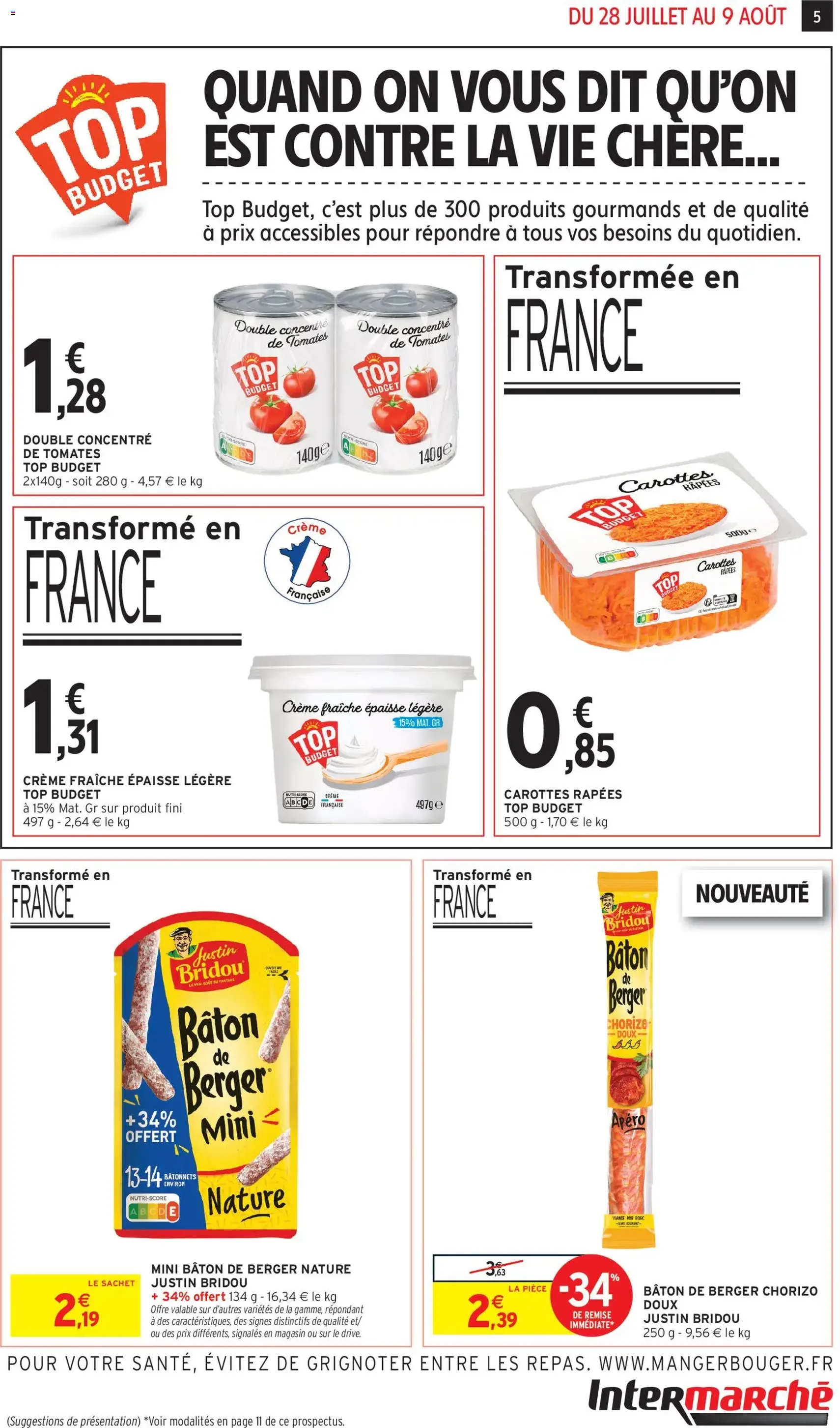 Intermarché catalogue - brochure valable à partir du 28/07/2026, page 5 sur 12
